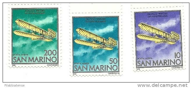 1978 - San Marino PA 155/57 Volo A Motore    ++++++++ - Nuovi