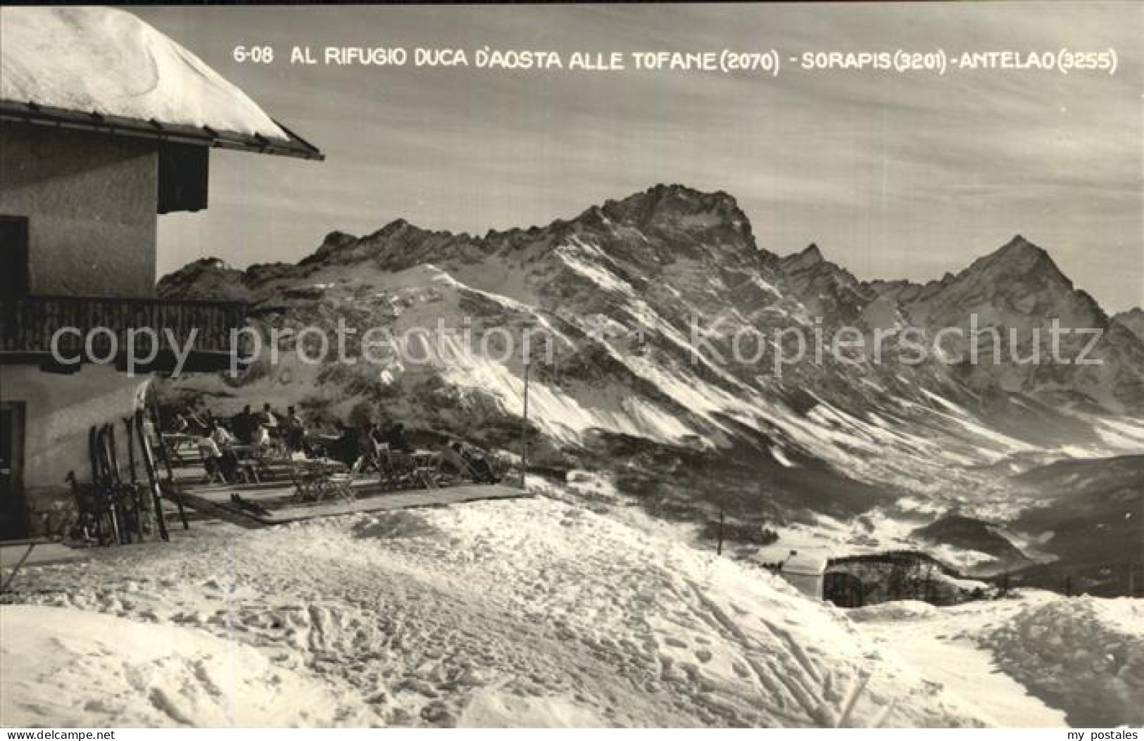 72514778 Cortina D Ampezzo Rifugio Duca D Aosta Alle Tofane Sorapis Antelao Dolo - Autres & Non Classés