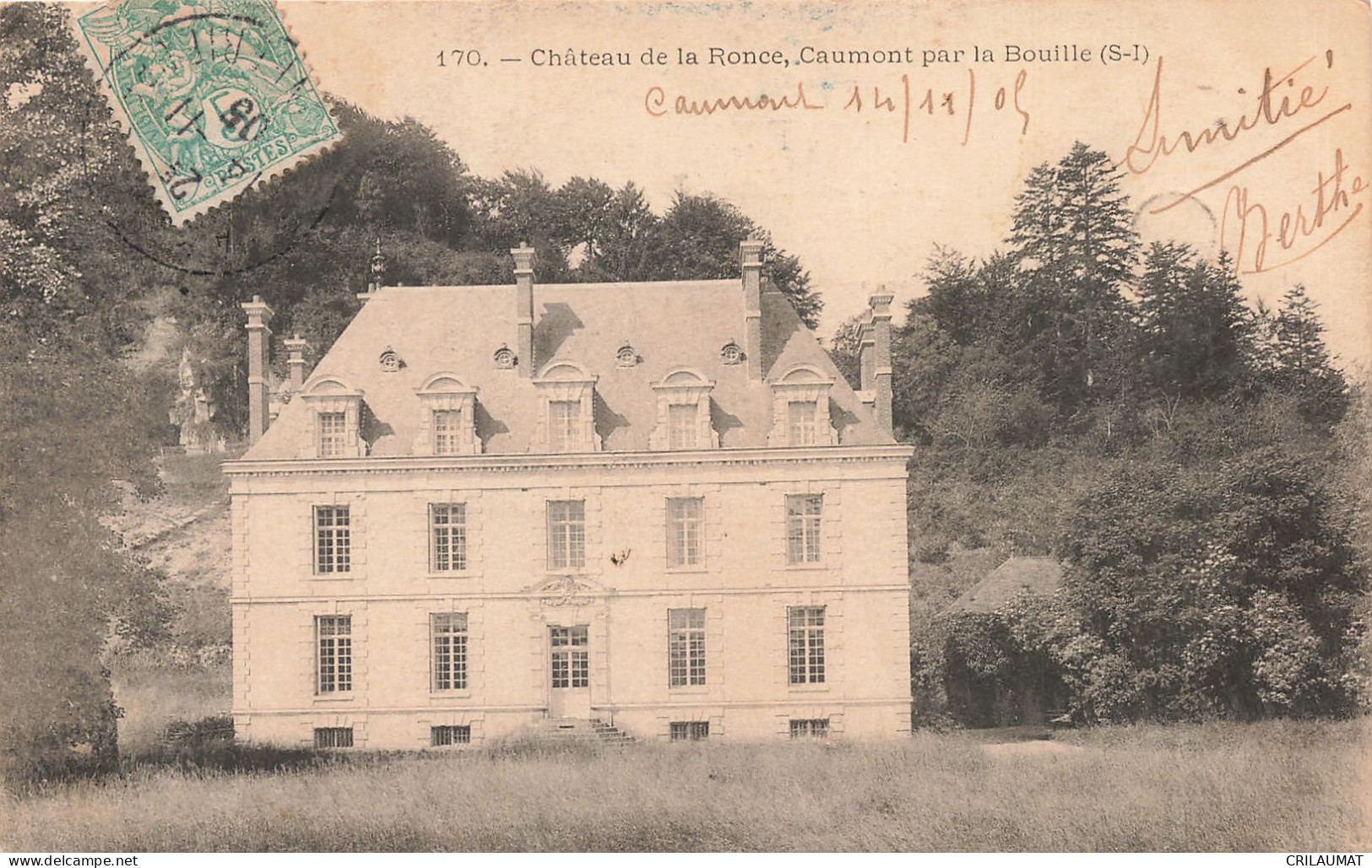 27-CAUMONT CHATEAU DE LA RONCE-N°T5315-G/0319 - Other & Unclassified