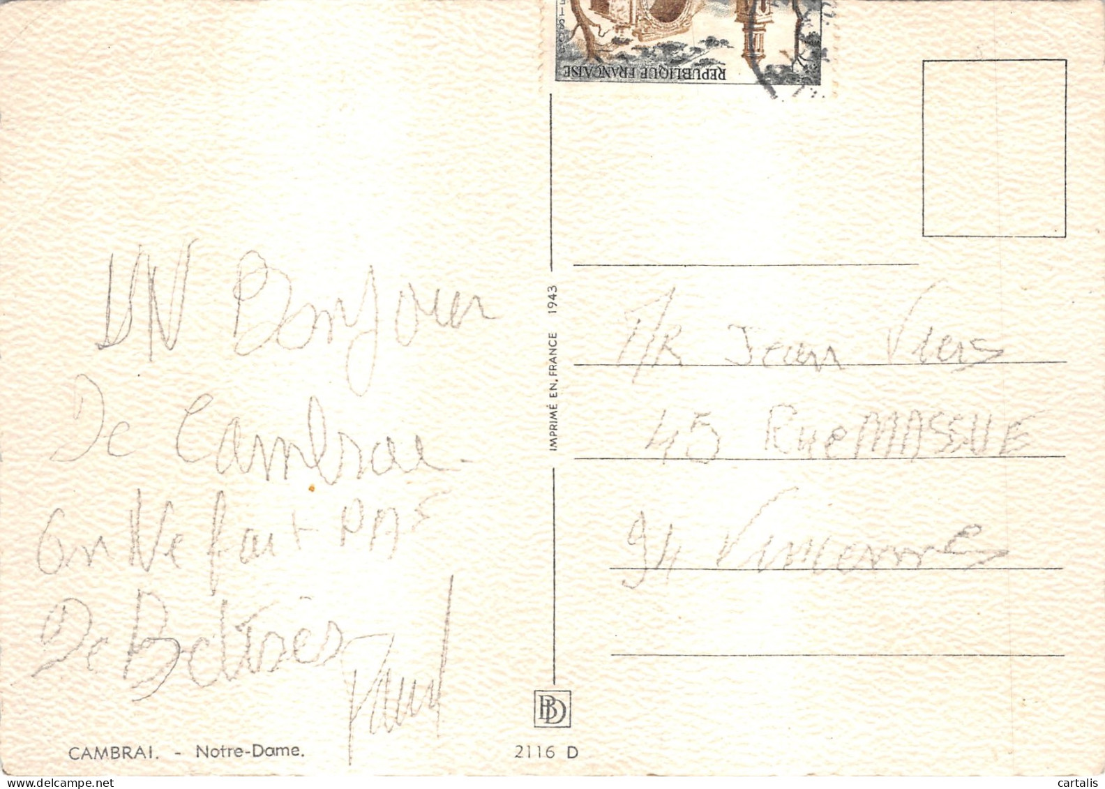 59-CAMBRAI-N 602-B/0163 - Cambrai