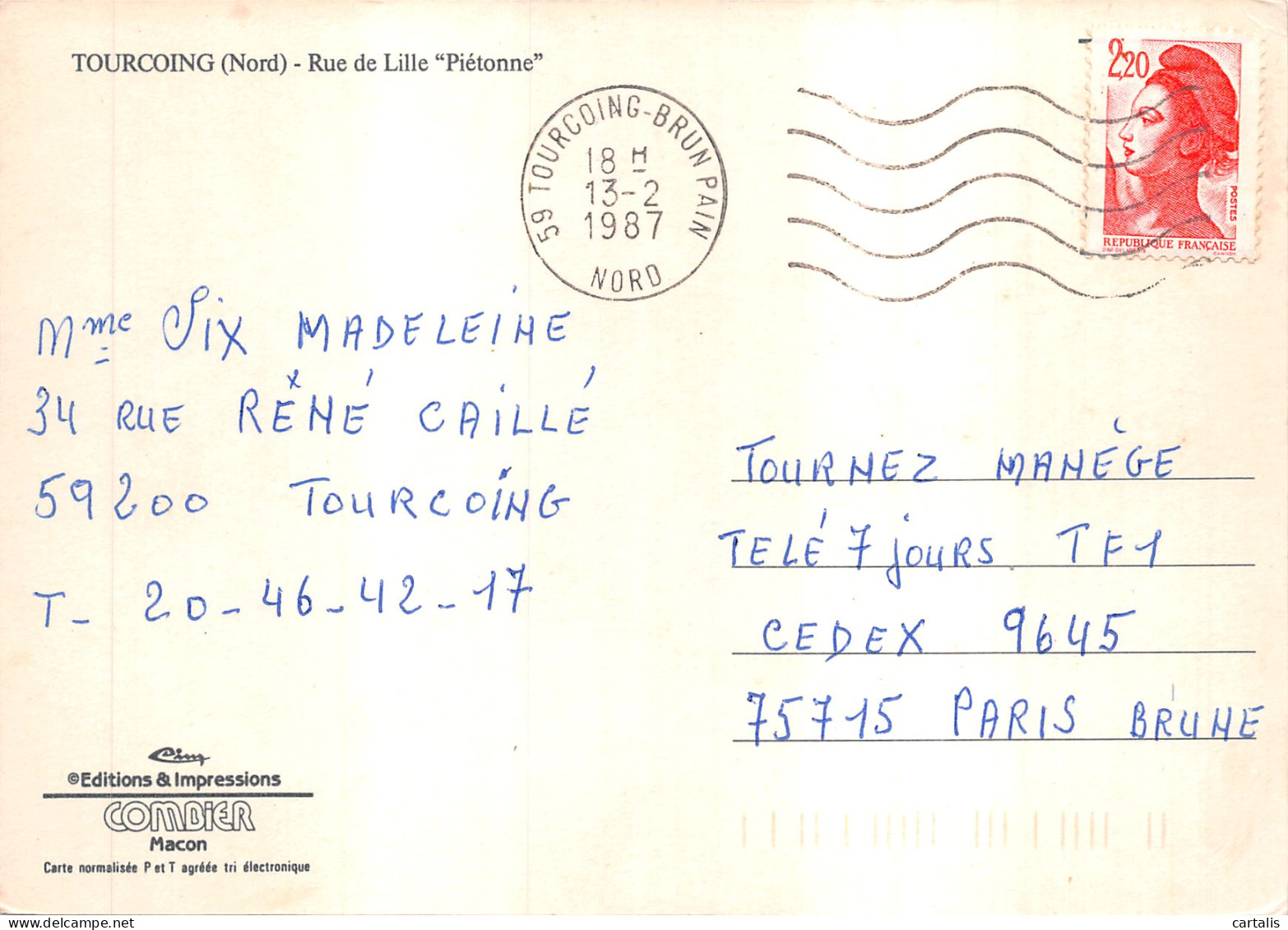 59-TOURCOING-N 602-B/0145 - Tourcoing