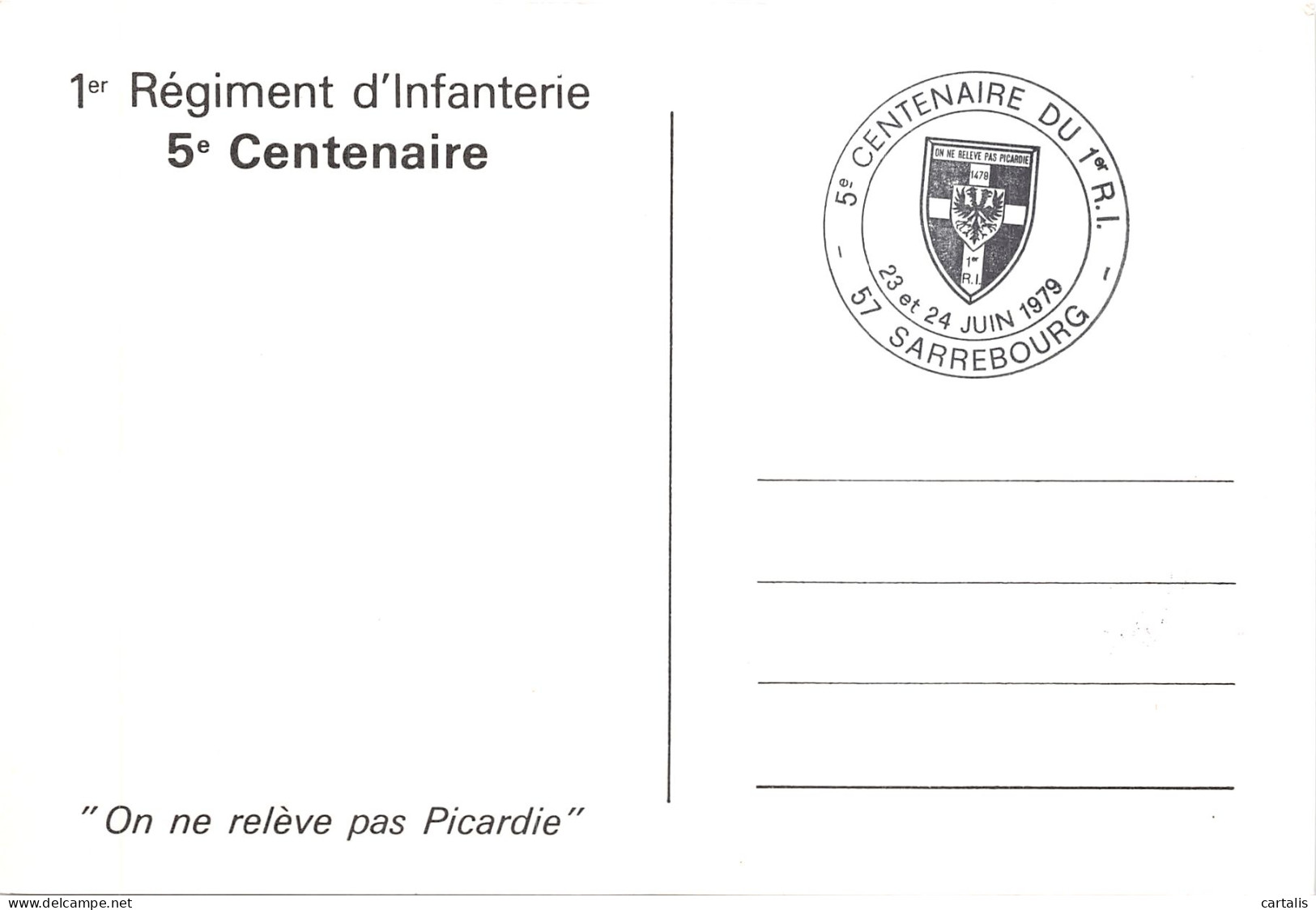 57-SARREBOURG-REGIMENT D INFANTERIE-N 602-A/0325 - Sarrebourg