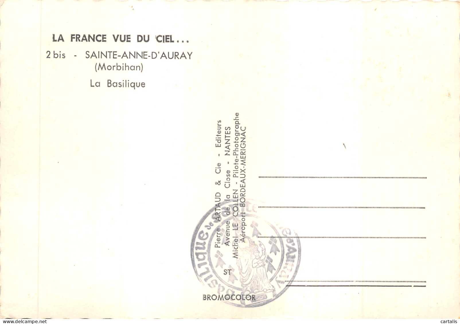 56-SAINTE ANNE D AURAY-N 602-A/0245 - Sainte Anne D'Auray