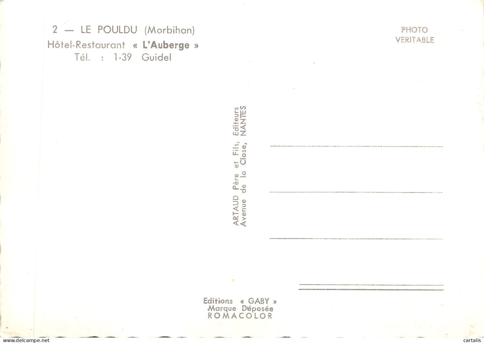 56-LE POULDU-N 601-D/0237 - Le Pouldu