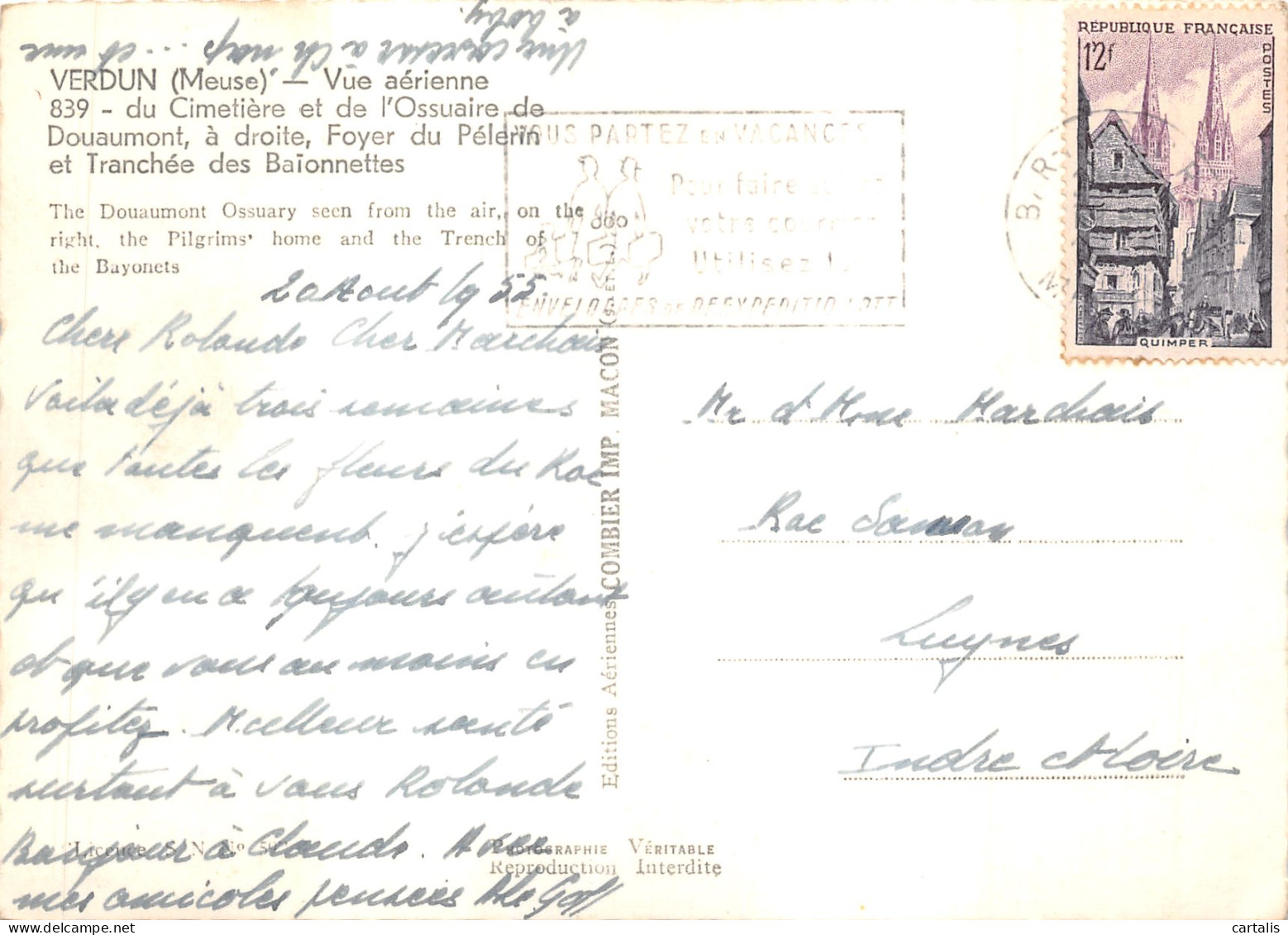 55-VERDUN-OSSUAIRE DE DOUAUMONT-N 601-D/0139 - Verdun