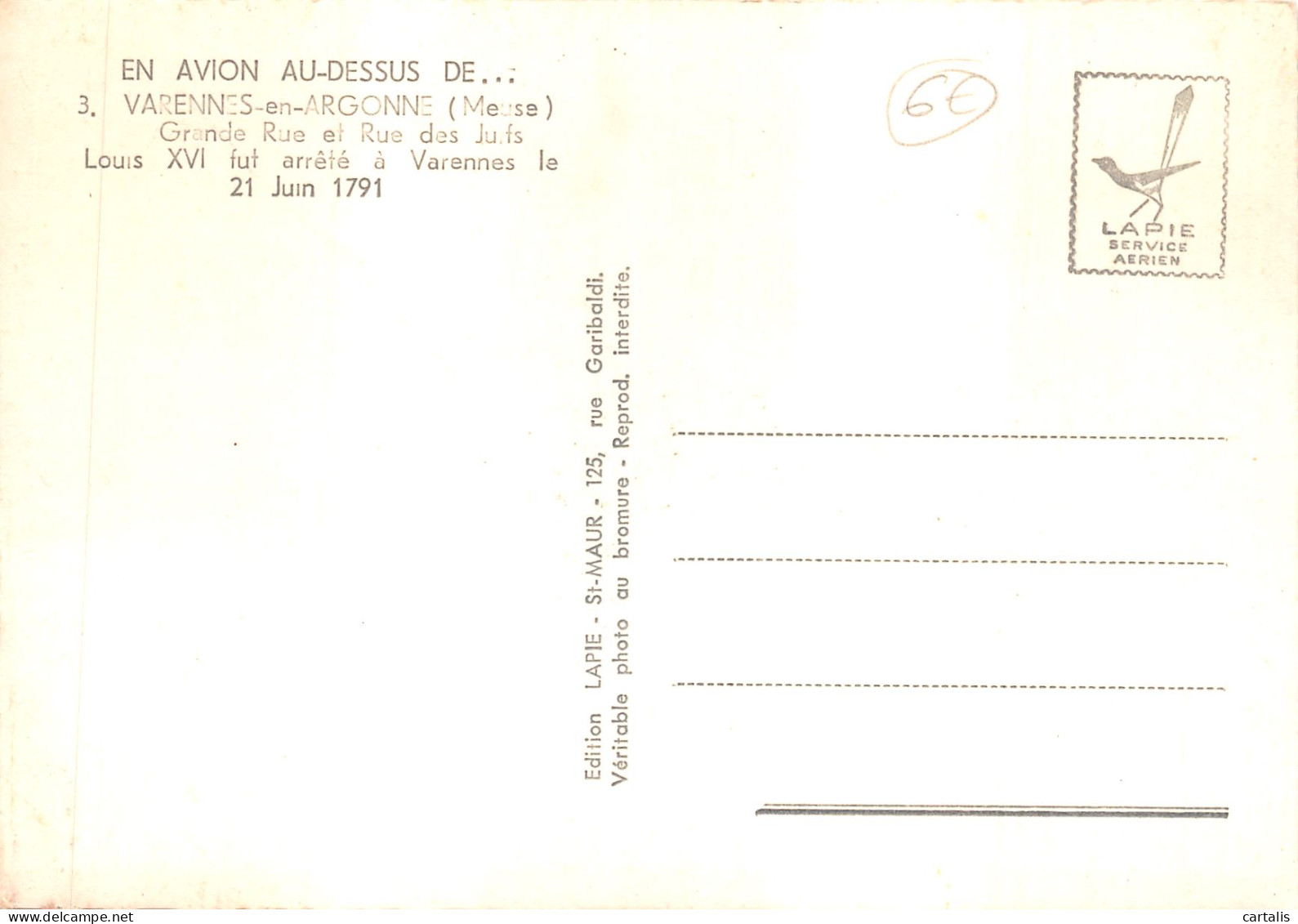 55-VARENNES EN ARGONNE-N 601-D/0133 - Other & Unclassified