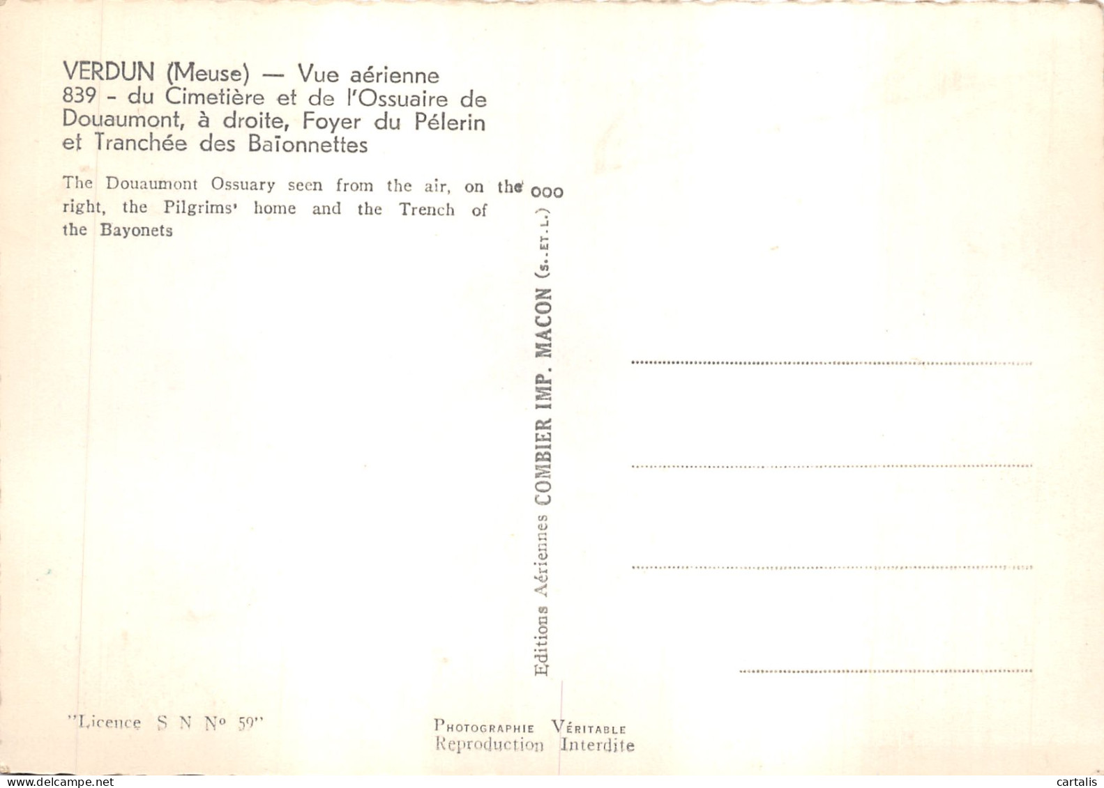 55-VERDUN-OSSUAIRE DE DOUAUMONT-N 601-D/0129 - Verdun