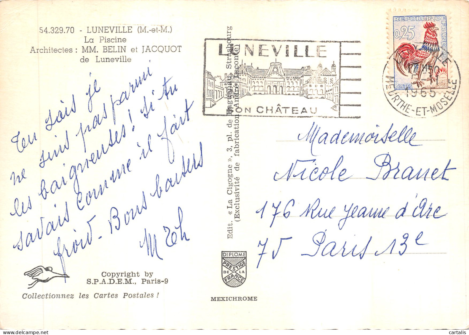 54-LUNEVILLE-N 601-D/0063 - Luneville