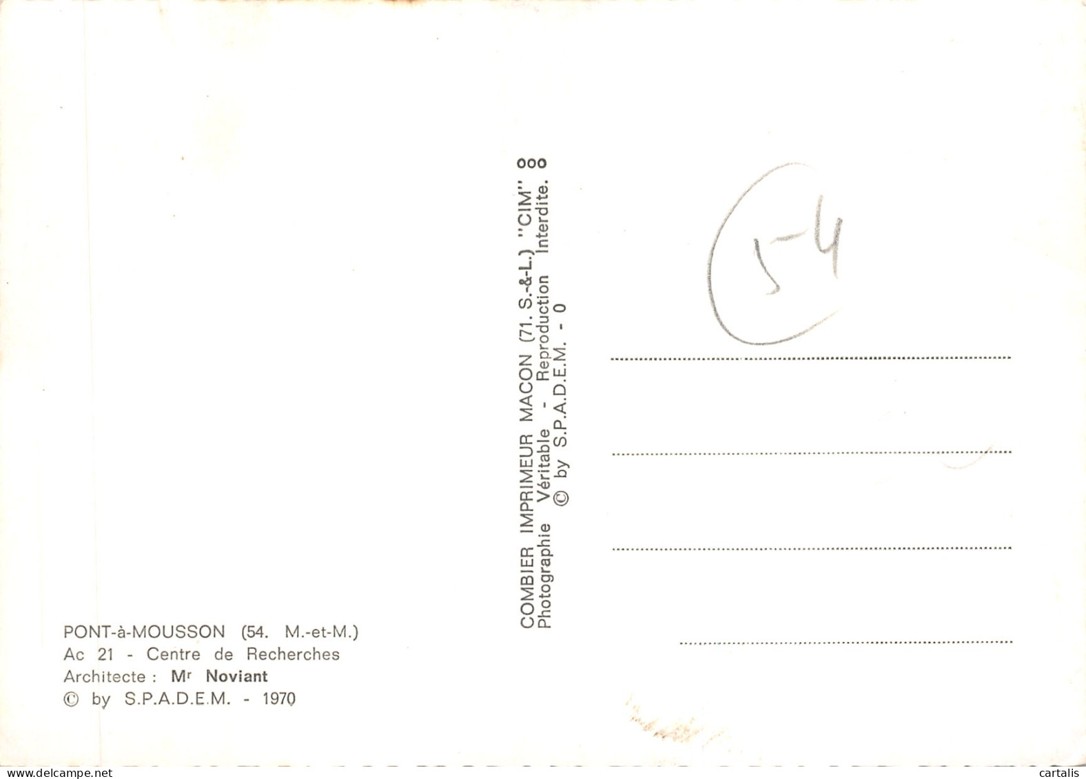 54-PONT A MOUSSON-N 601-D/0033 - Other & Unclassified