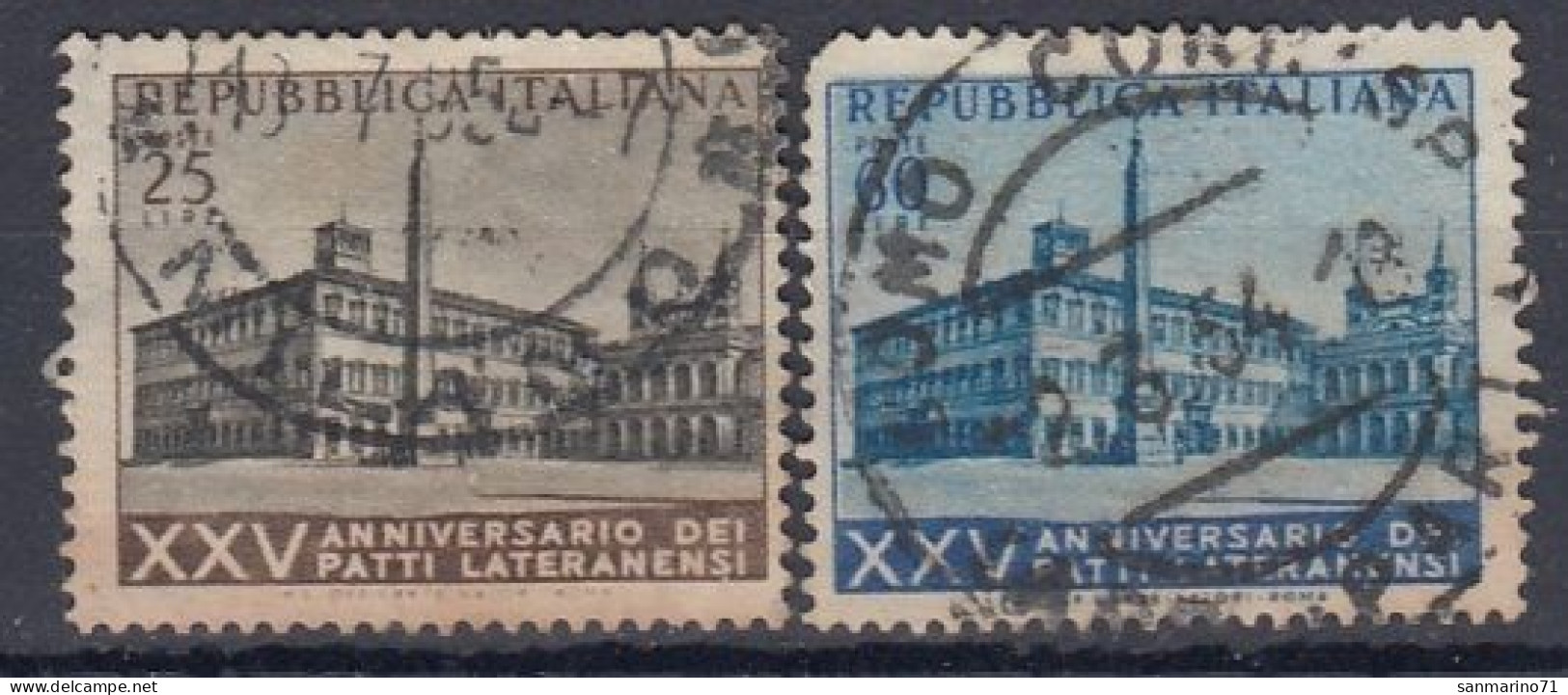 ITALY 906-907,used,falc Hinged - 1946-60: Oblitérés
