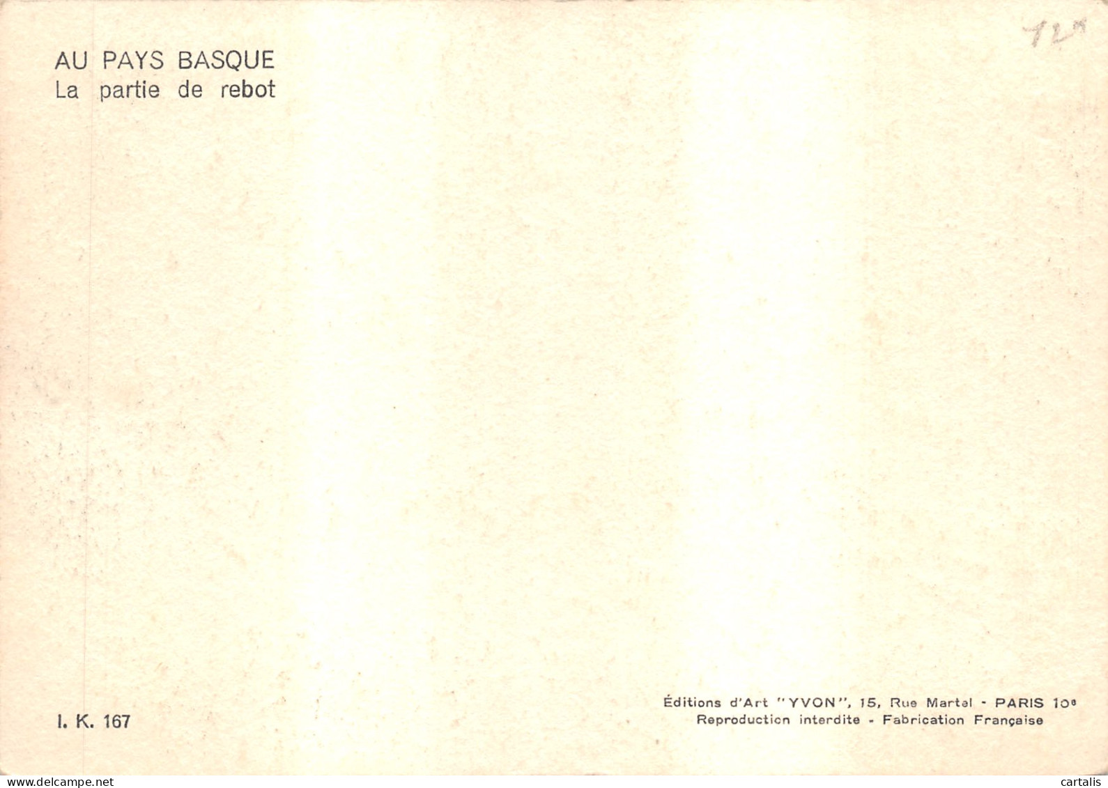 64-FOLKLORE BASQUE-PARTIE DE REBOT-N 602-D/0377 - Other & Unclassified