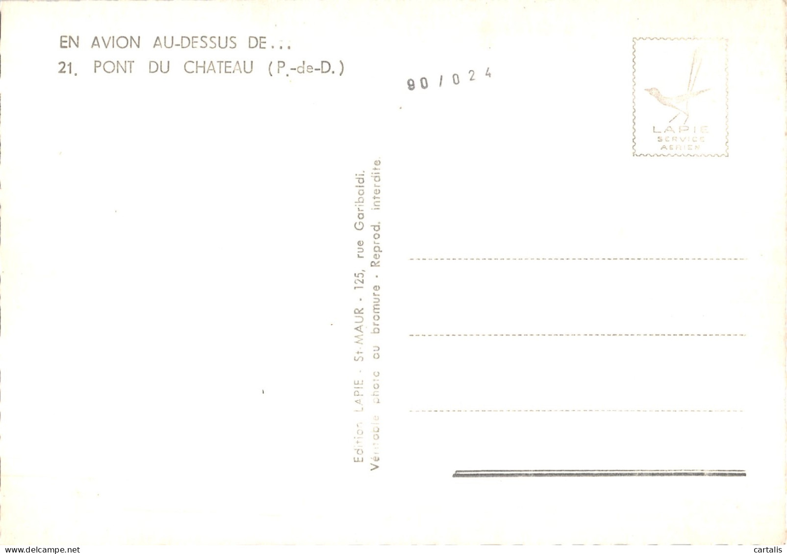 63-PONT DU CHÂTEAU-N 602-D/0059 - Andere & Zonder Classificatie