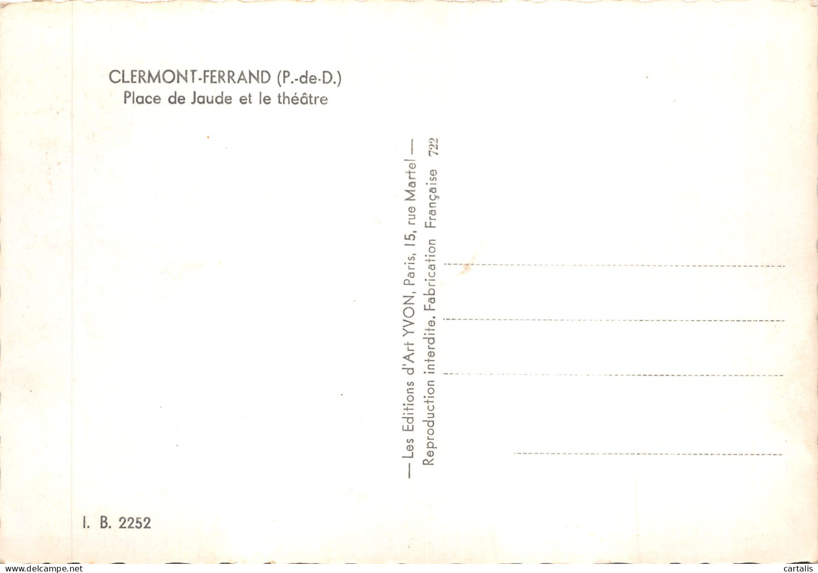 63-CLERMONT FERRAND-N 602-D/0021 - Clermont Ferrand