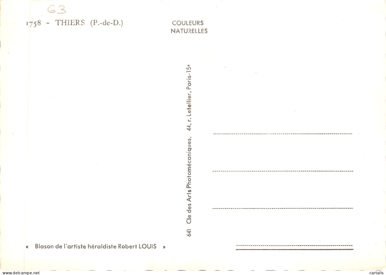 63-THIERS-N 602-C/0323 - Thiers