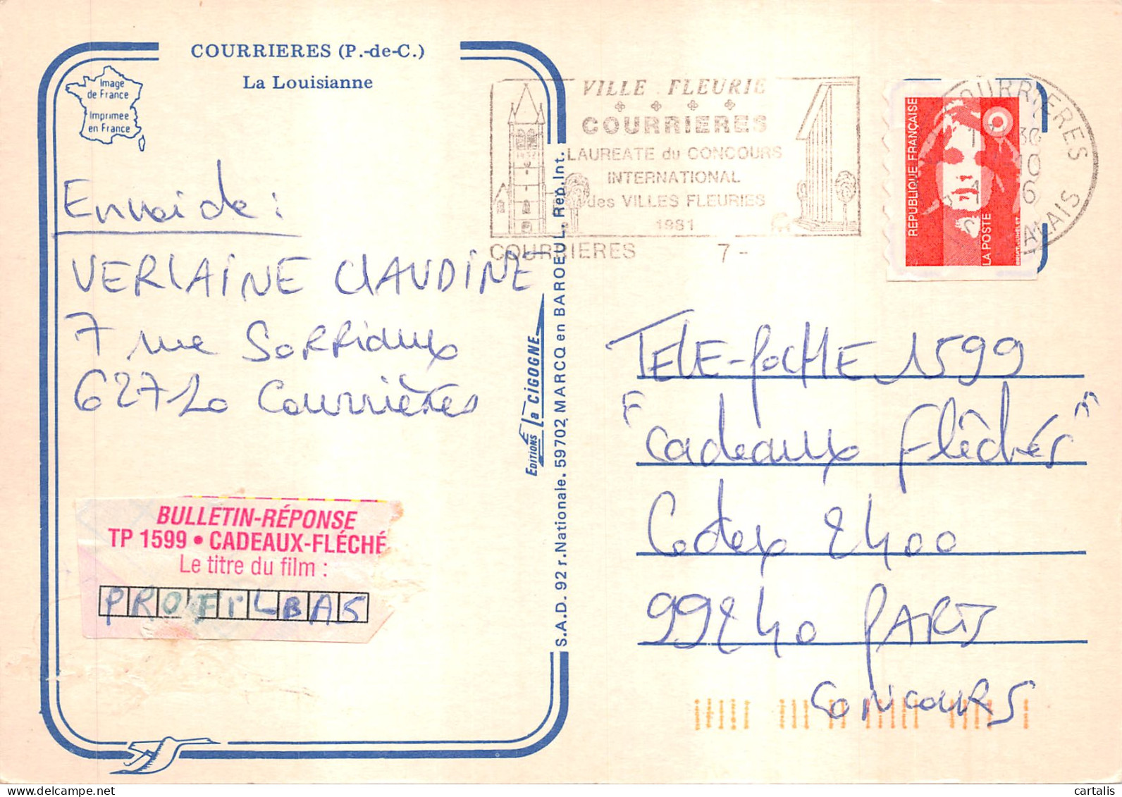 62-COURRIERES-N 602-C/0203 - Other & Unclassified