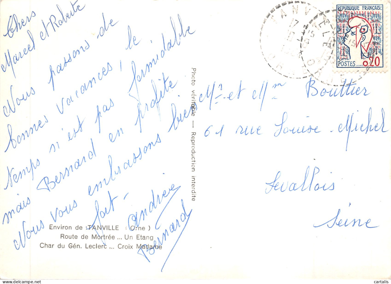61-TANVILLE-FORET D ECOUVES-N 602-C/0139 - Other & Unclassified