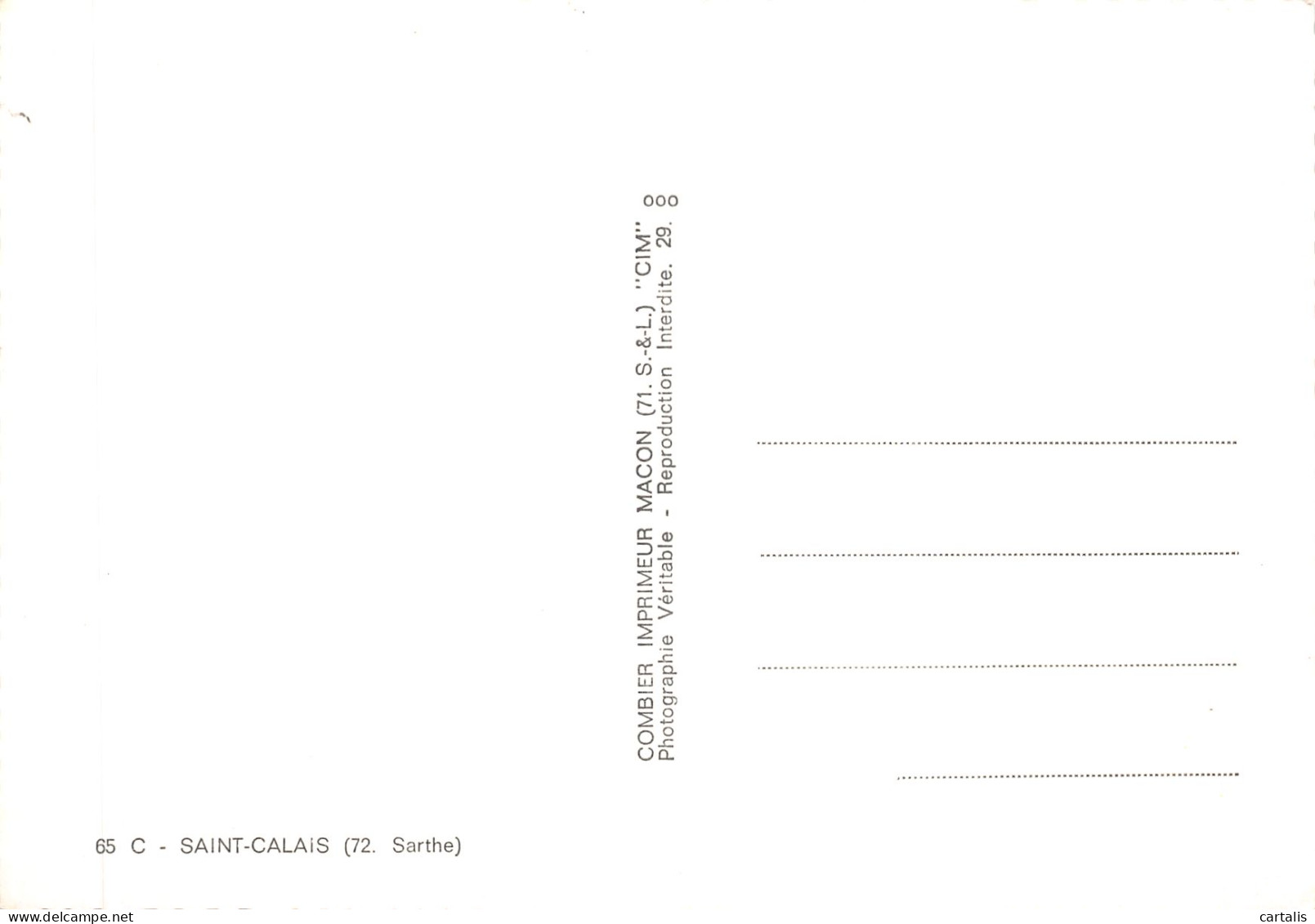 72-SAINT CALAIS-N 603-C/0303 - Saint Calais