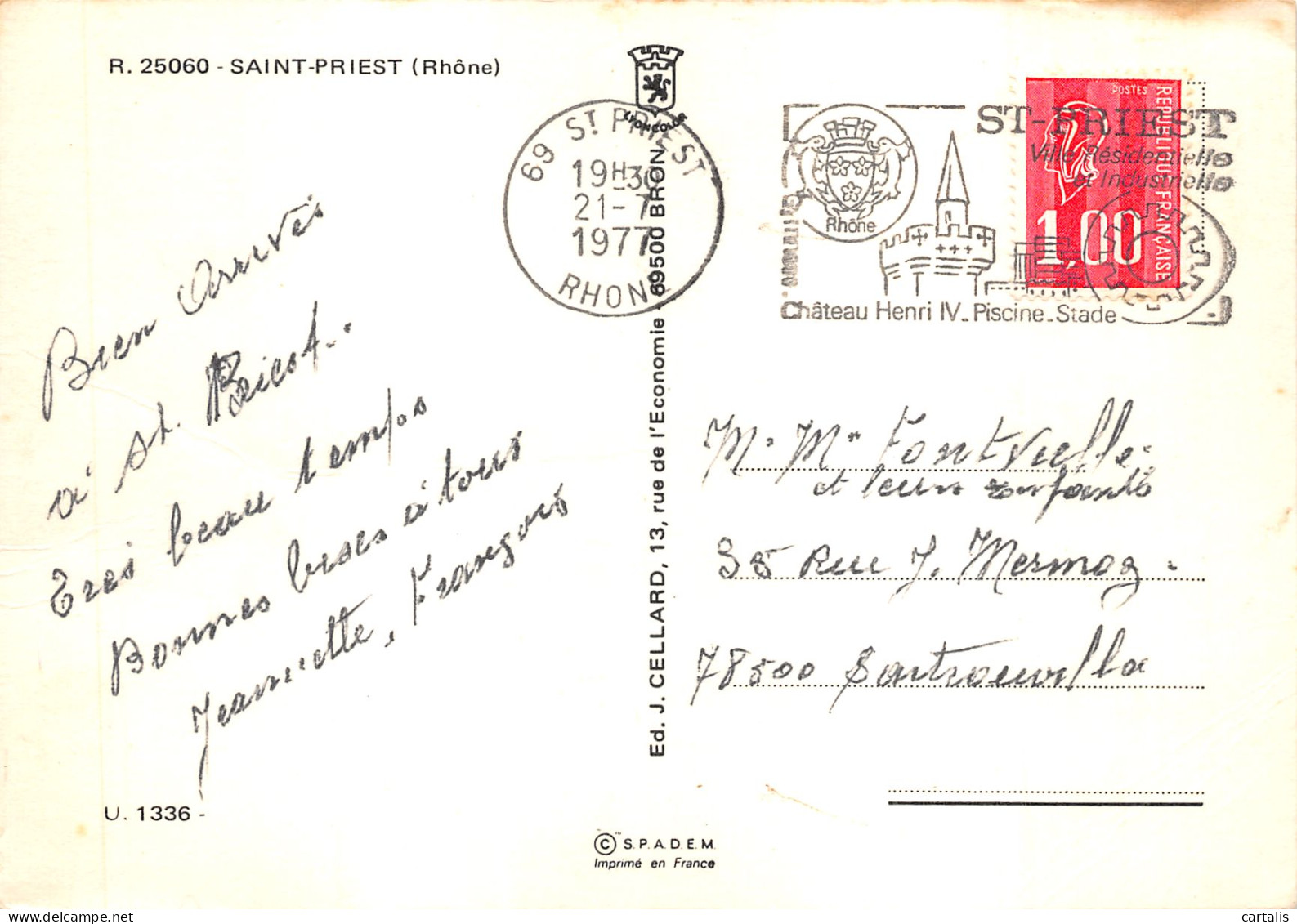 69-SAINT PRIEST-N 603-B/0365 - Saint Priest
