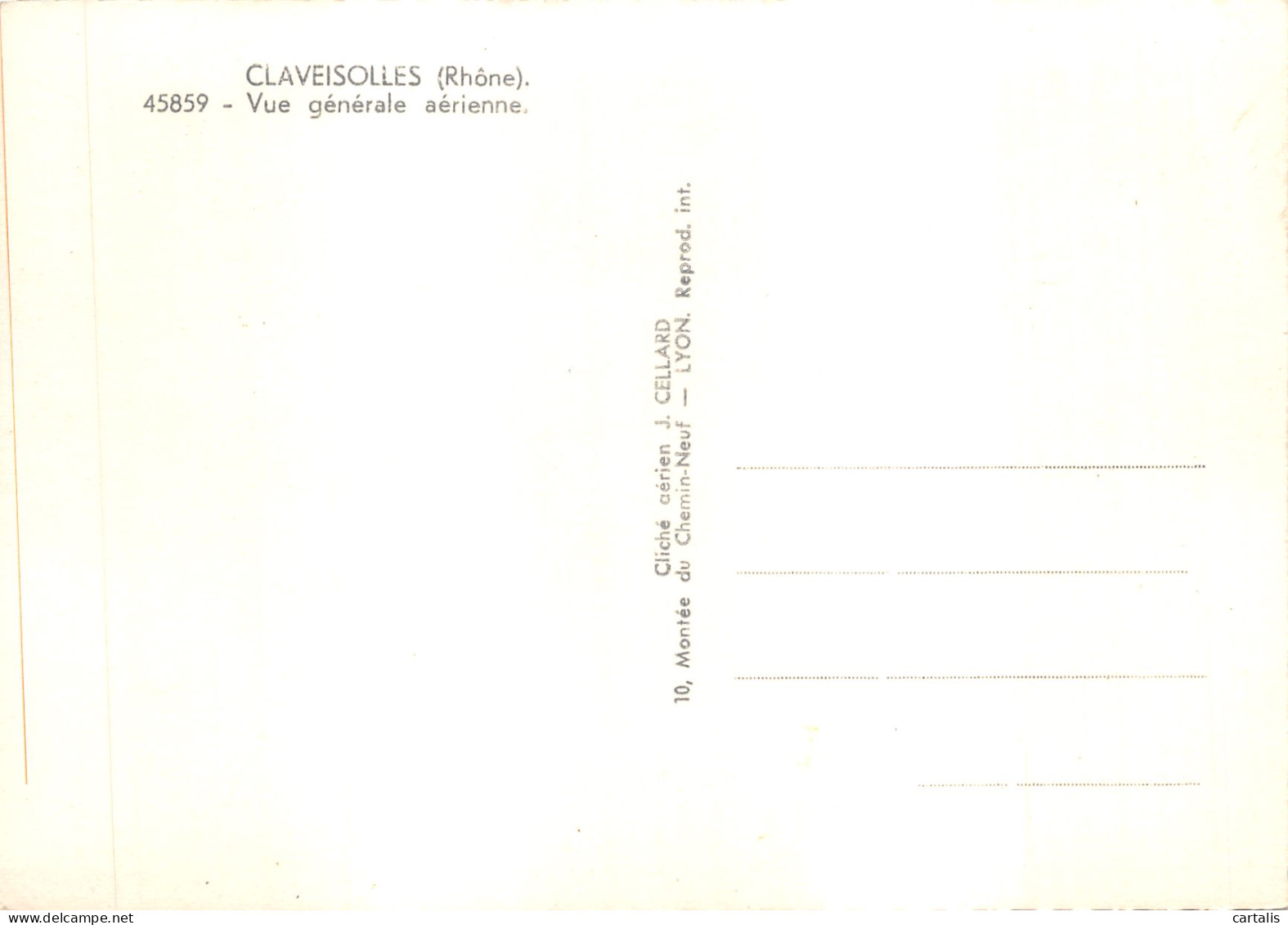 69-CLAVEISOLLES-N 603-B/0291 - Other & Unclassified