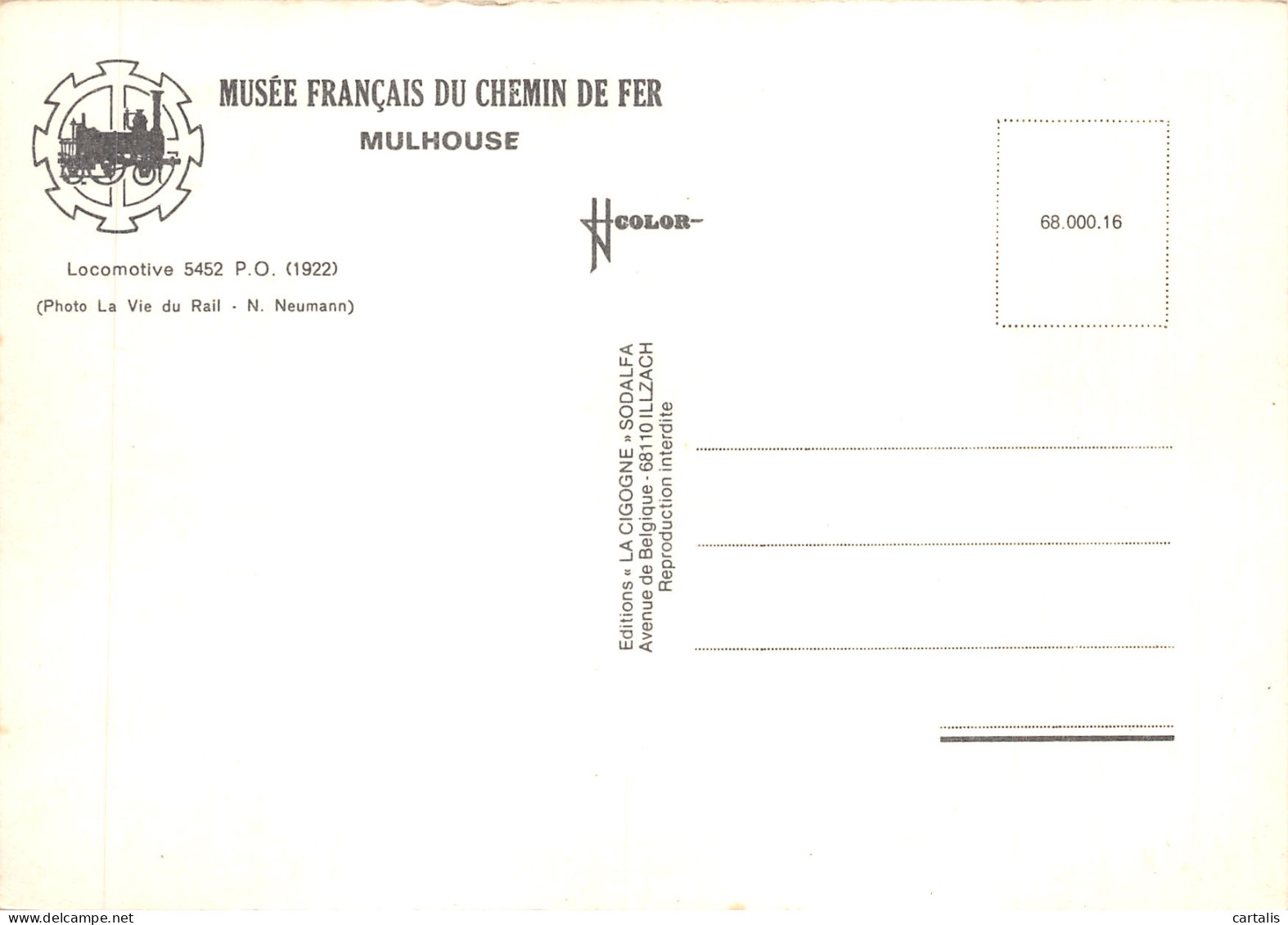 68-MULHOUSE-MUSEE DU CHEMIN DE FER-N 603-B/0275 - Mulhouse