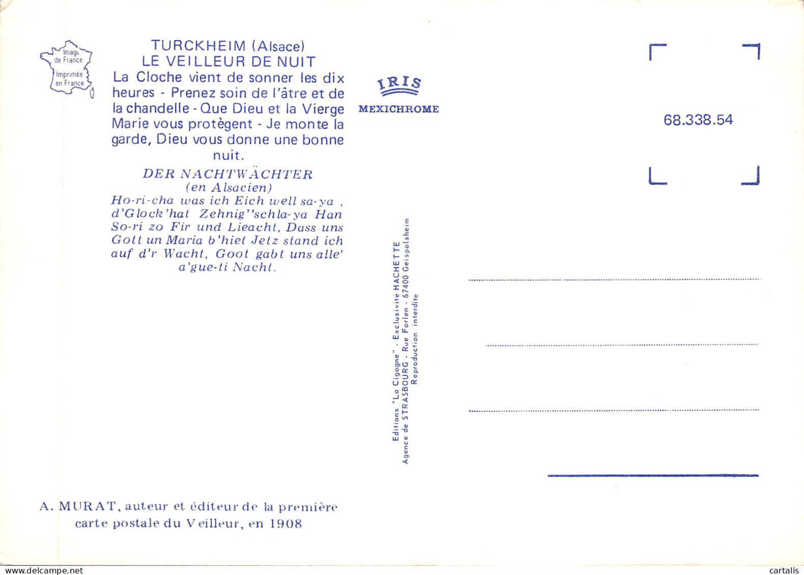 68-TURCKEIM-LE VEILLEUR DE NUIT-N 603-B/0057 - Turckheim