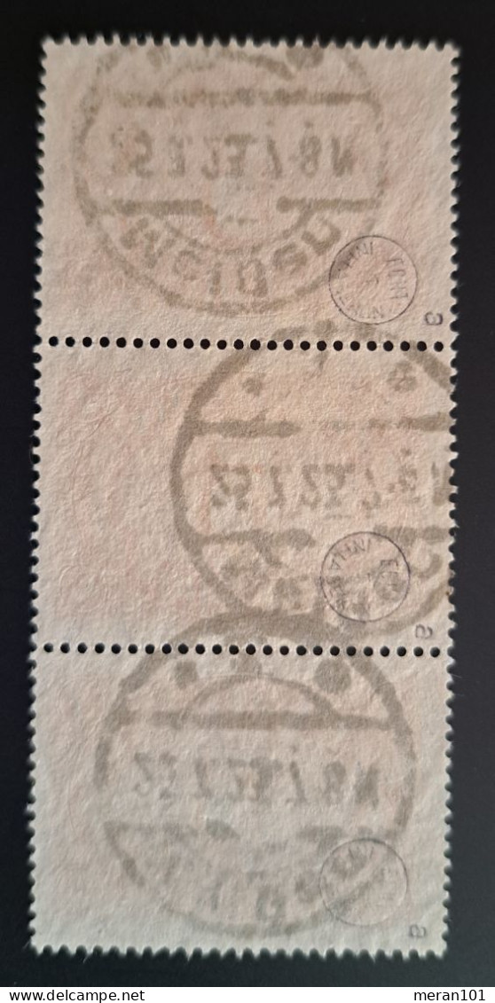 Deutsches Reich 1921, Streifen Mi 174a, Gestempelt, Geprüft - Used Stamps