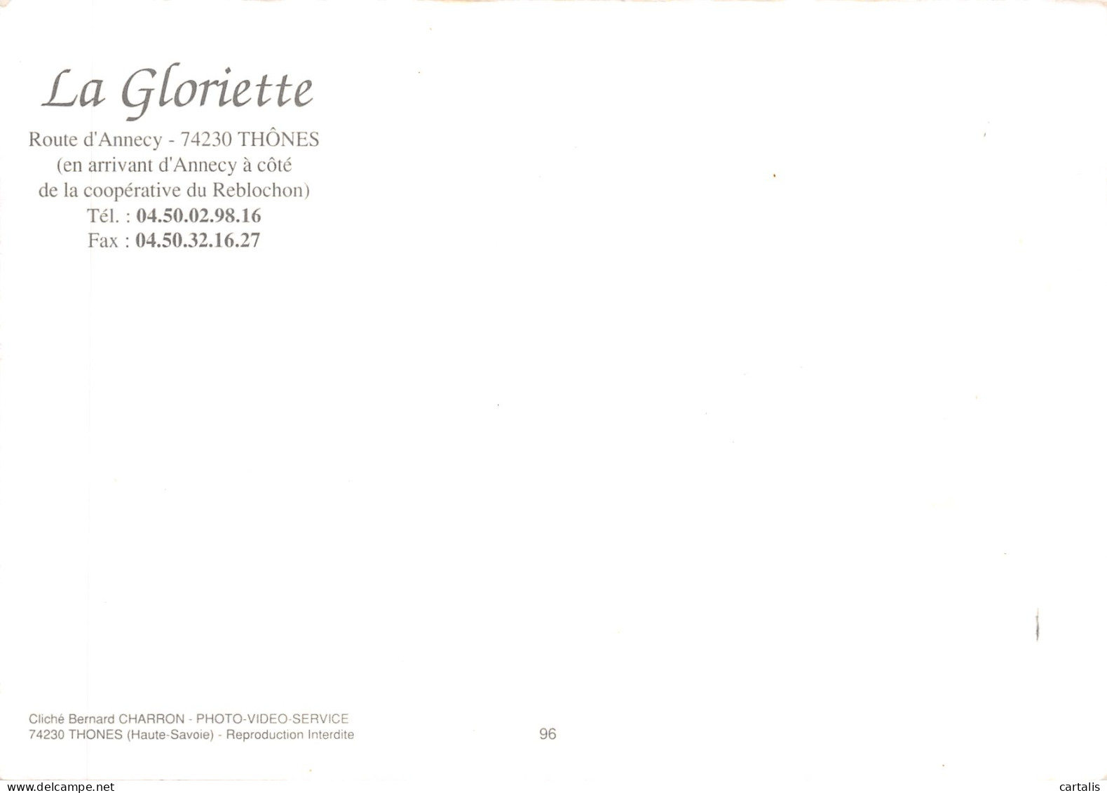 74-THONES-LA GLORIETTE-N 604-A/0371 - Thônes