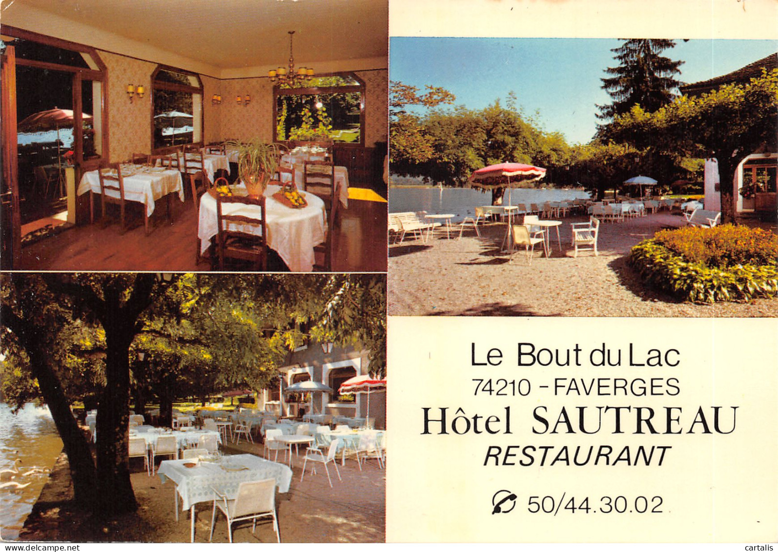 74-FAVERGES-HOTEL LE BOUT DU LAC-N 604-A/0273 - Faverges