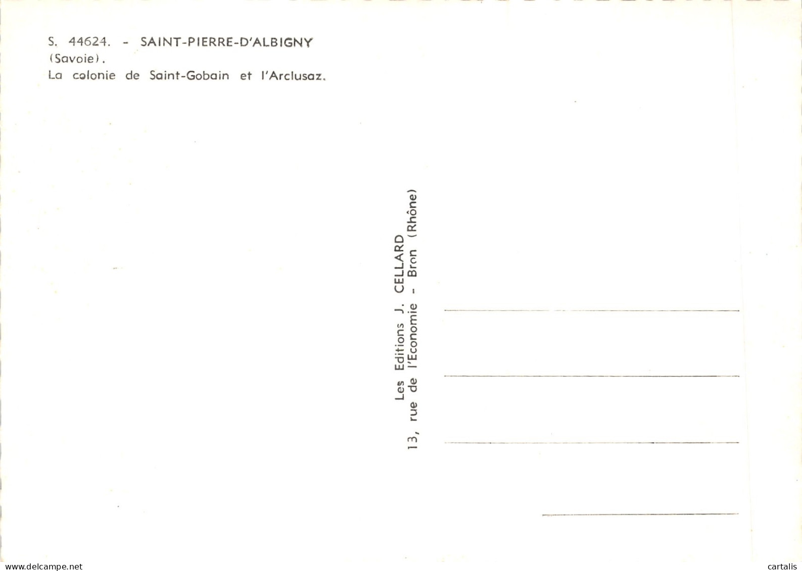 73-SAINT PIERRE D ALBIGNY-N 604-A/0095 - Saint Pierre D'Albigny