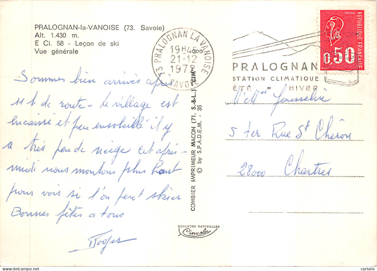 73-PRALOGNAN LA VANOISE-N 603-D/0357 - Pralognan-la-Vanoise