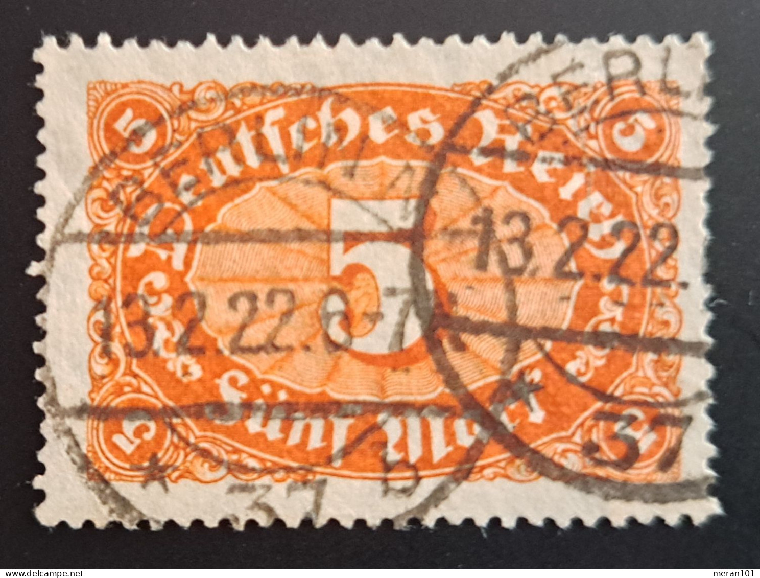 Deutsches Reich 1921, Mi 174b, Gestempelt, Geprüft - Used Stamps