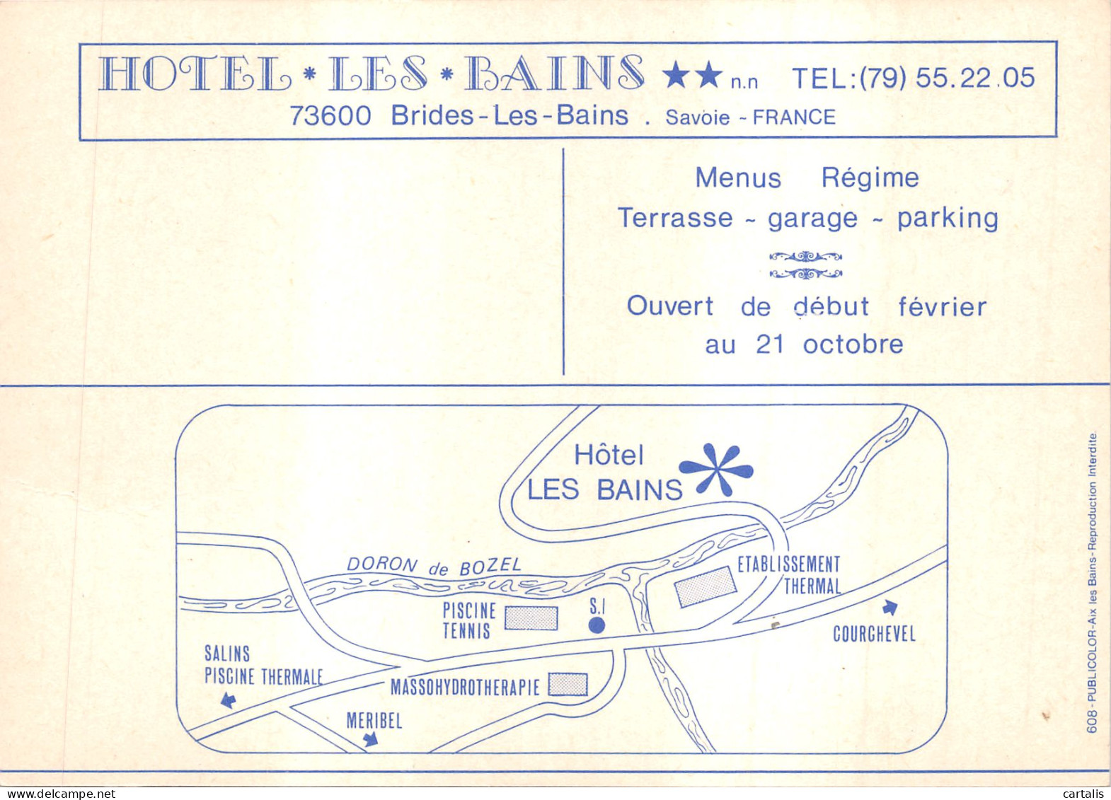 73-BRIDES LES BAINS-N 603-D/0147 - Brides Les Bains