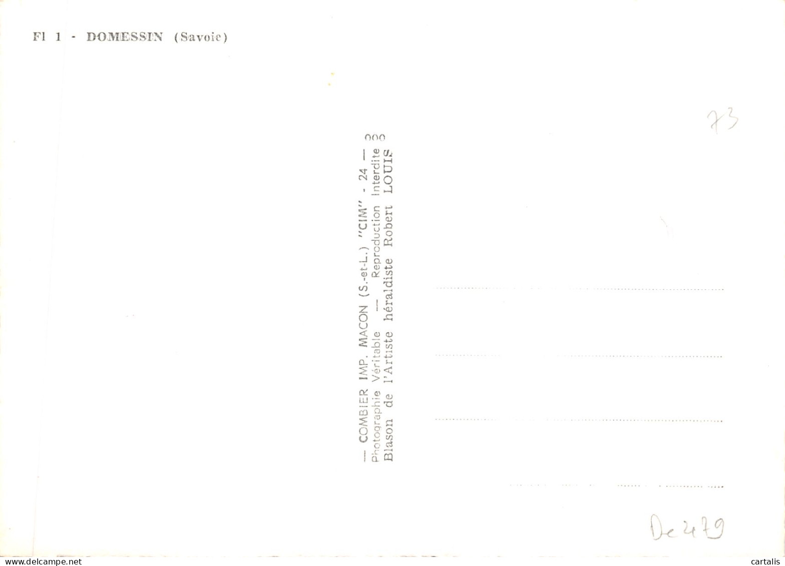 73-DOMESSIN-N 603-D/0141 - Other & Unclassified