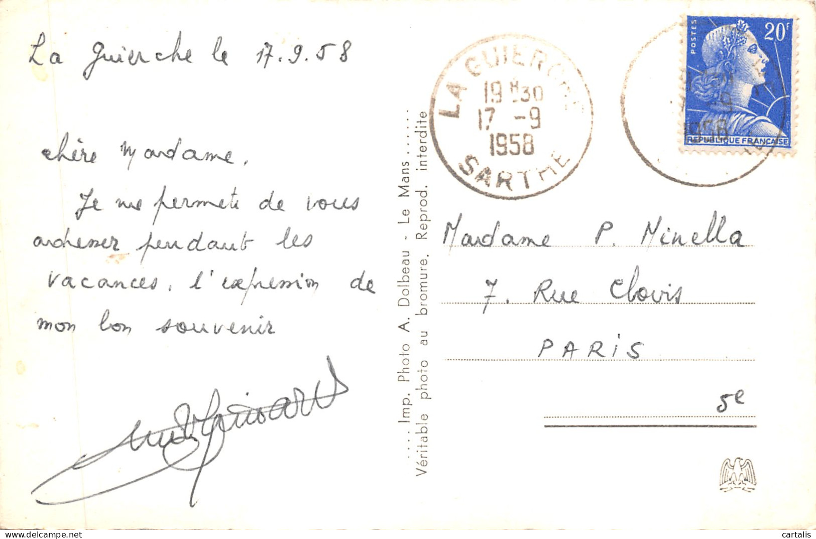 72-LA GUIERCHE-N 603-D/0089 - Other & Unclassified