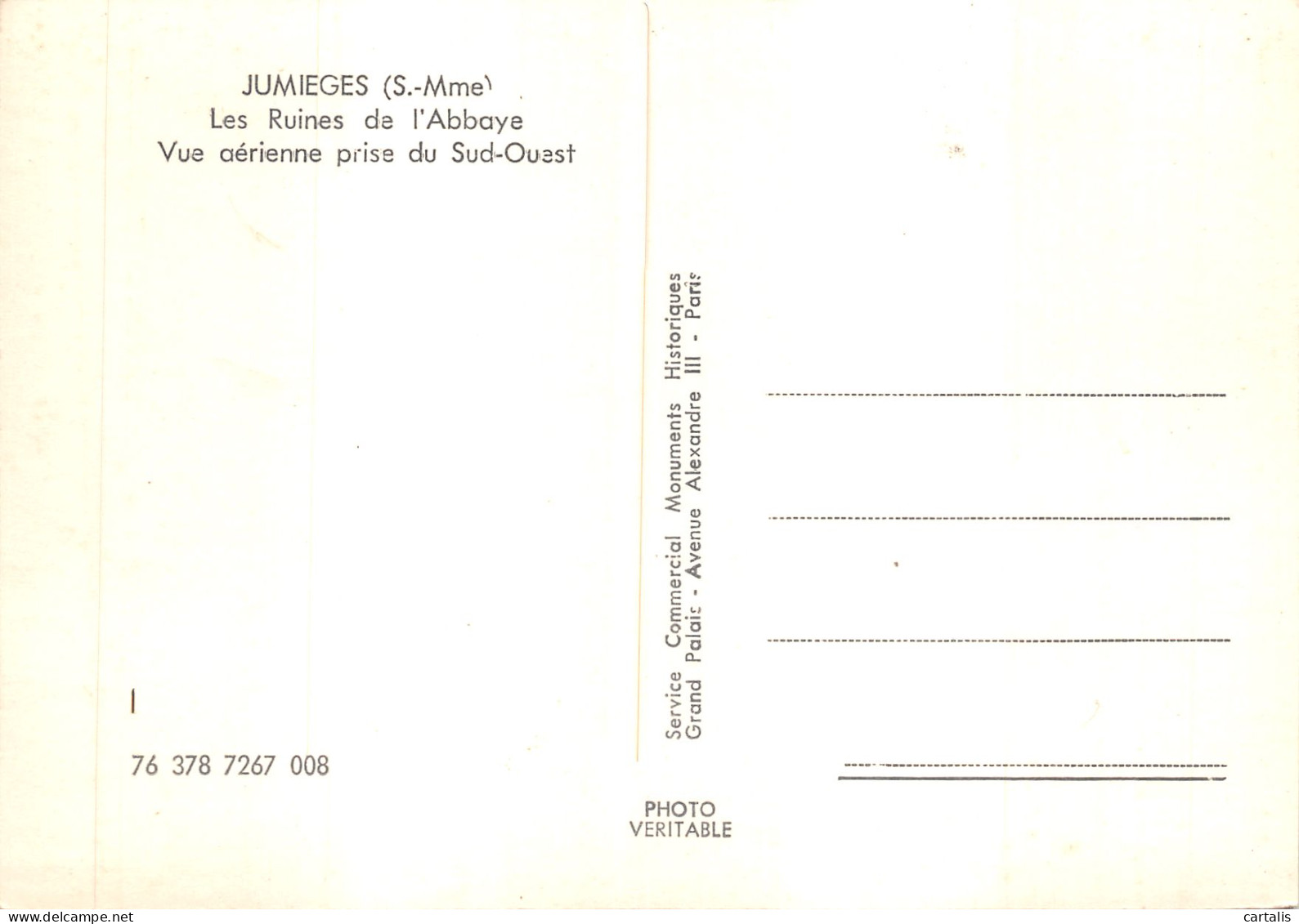 76-JUMIEGES-RUINES DE L ABBAYE-N 604-D/0221 - Jumieges