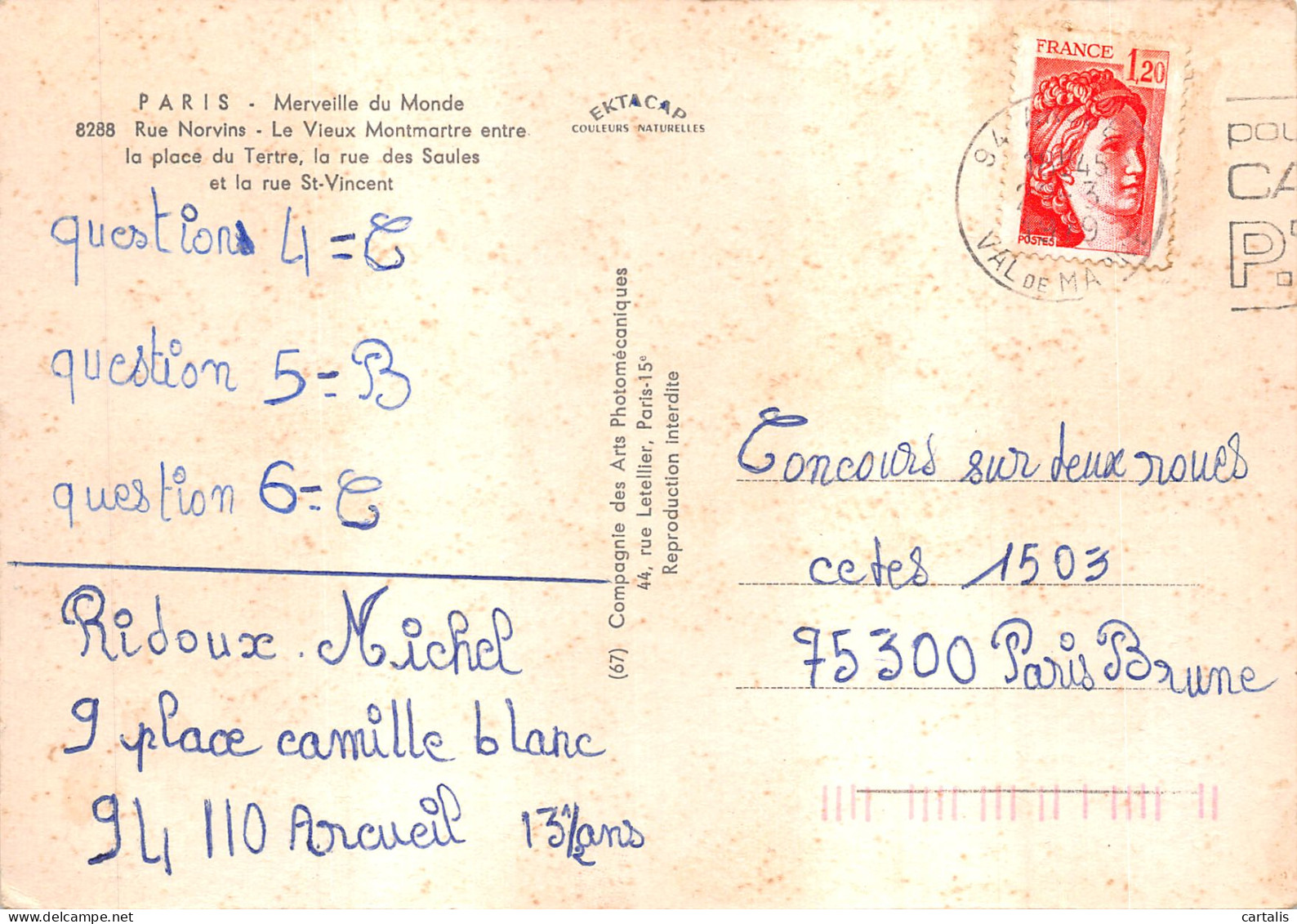 75-PARIS-MONTMARTRE-N 604-C/0361 - Other & Unclassified