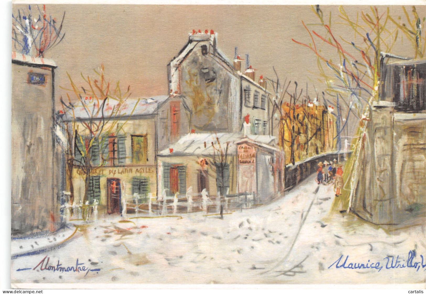 75-PARIS-LE LAPIN AGILE-PEINTURE MAURICE UTRILLO-N 604-C/0271 - Autres & Non Classés