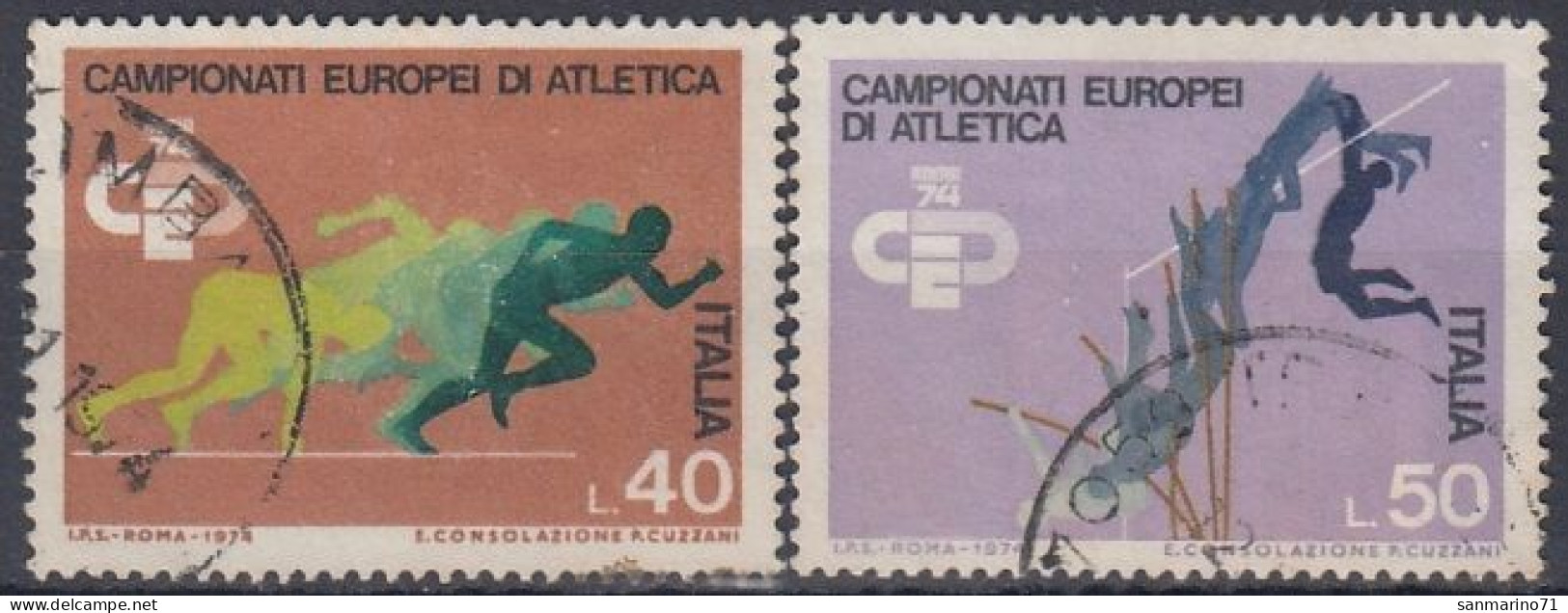 ITALY 1453-1454,used,falc Hinged - 1971-80: Afgestempeld