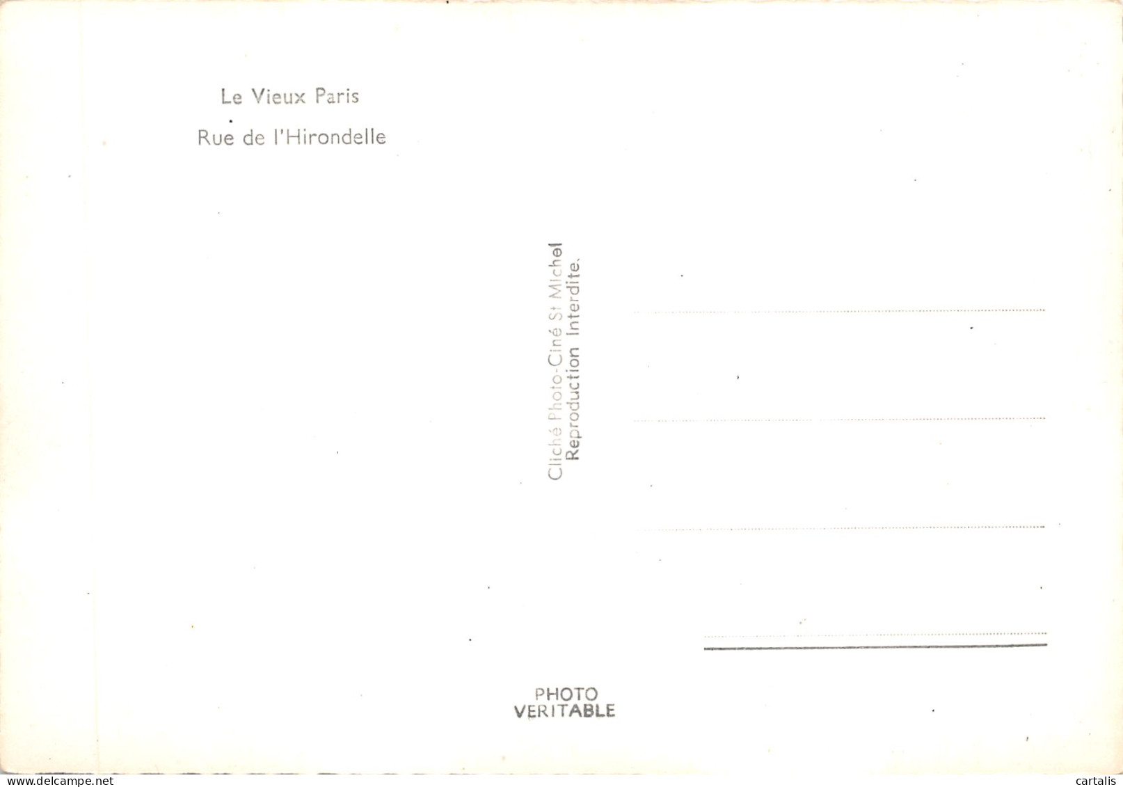 75-PARIS-RUE DE L HIRONDELLE-N 604-C/0221 - Other & Unclassified