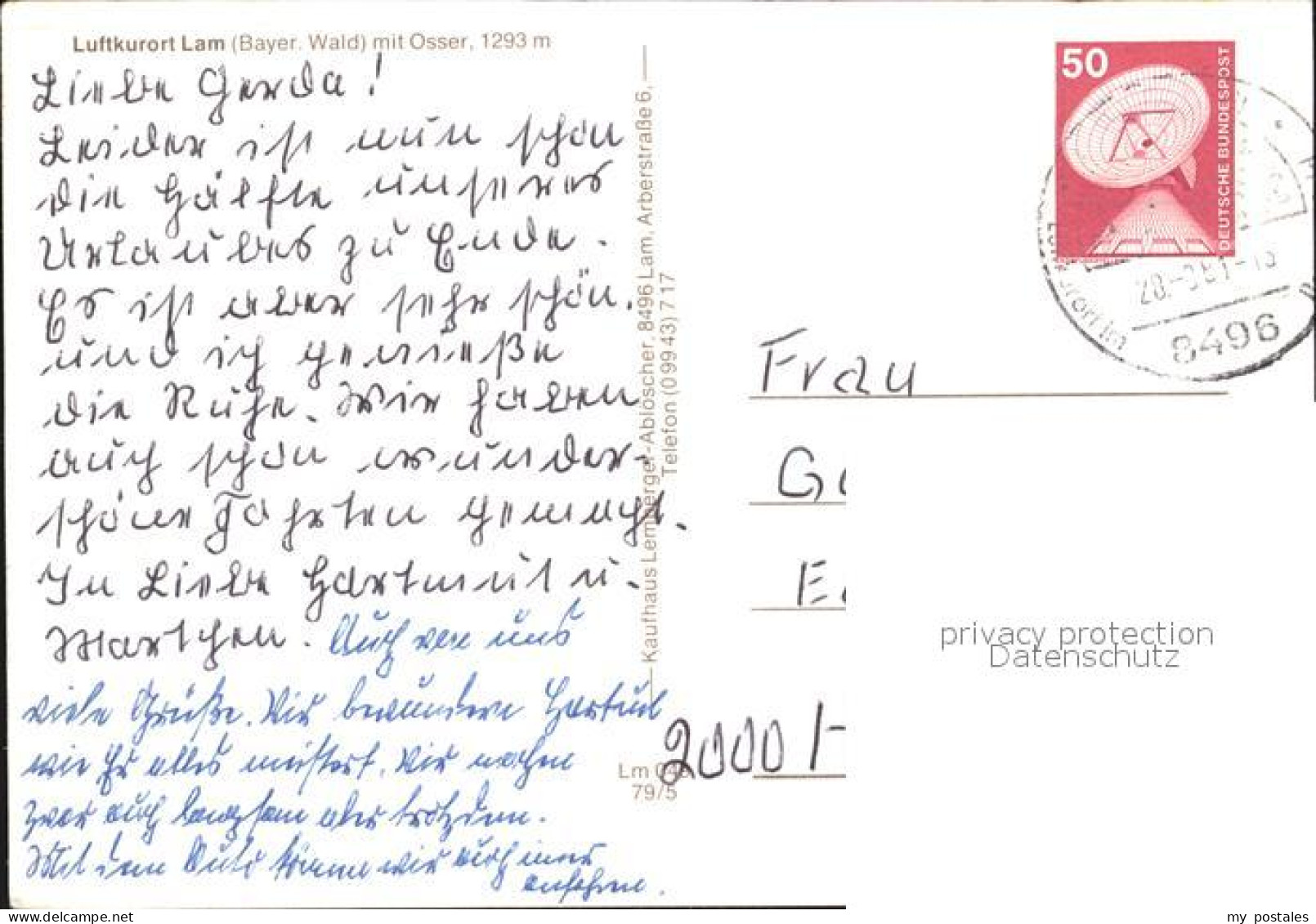 72514391 Lam Oberpfalz Fliegeraufnahme Lam - Other & Unclassified