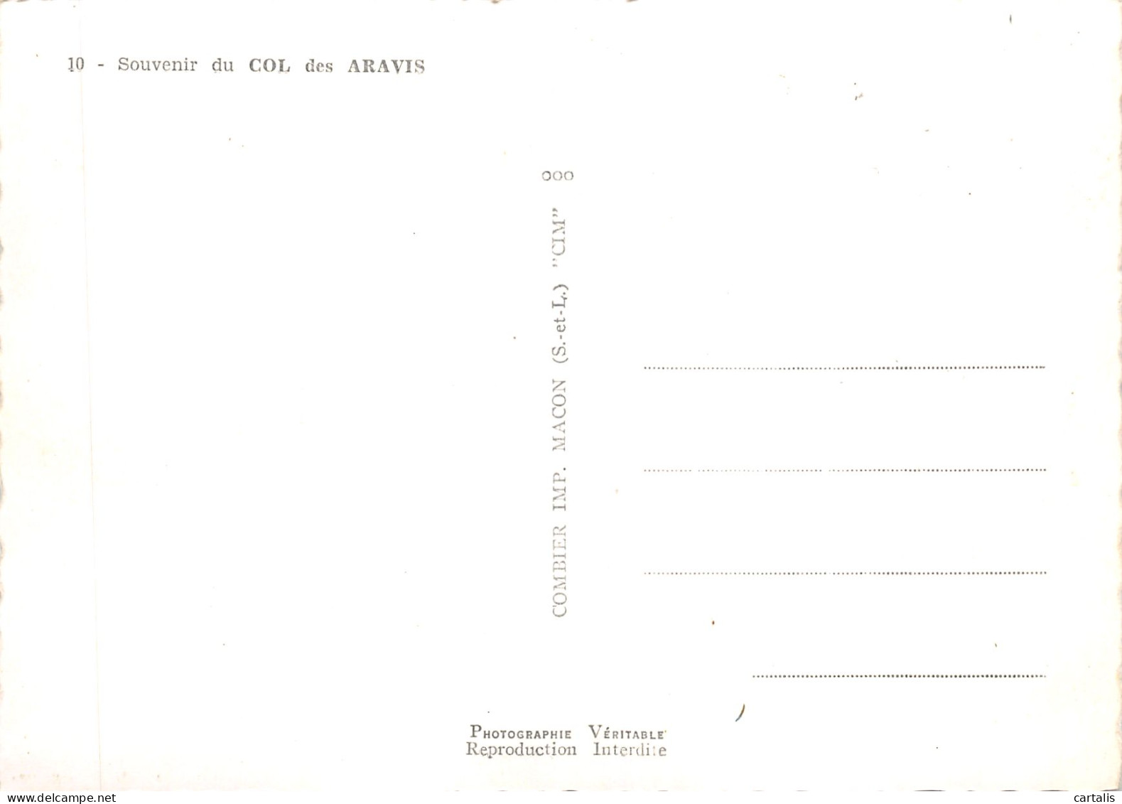 74-COL DES ARAVIS-N 604-C/0063 - Otros & Sin Clasificación