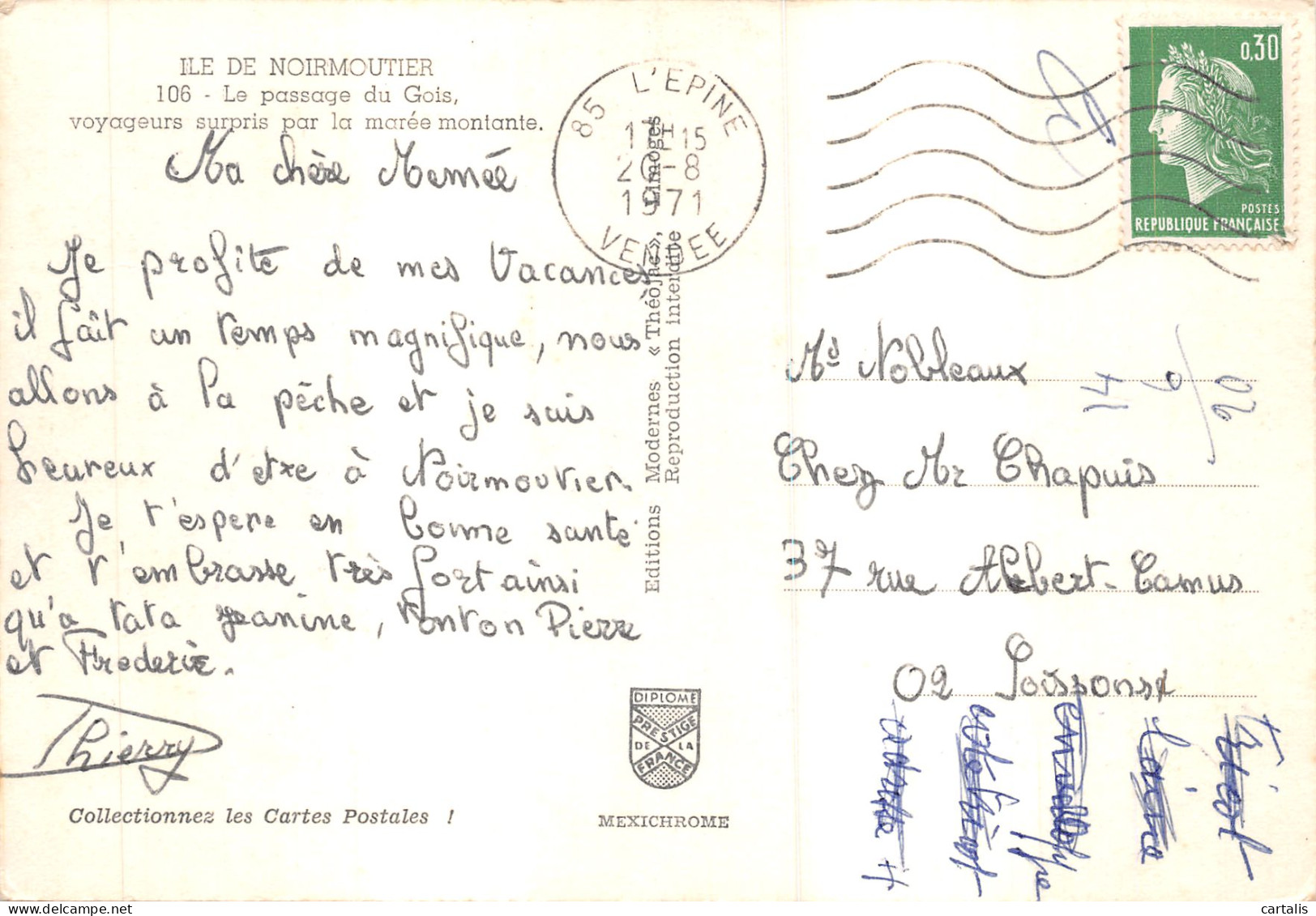 85-ILE DE NOIRMOUTIER-N 605-D/0025 - Ile De Noirmoutier