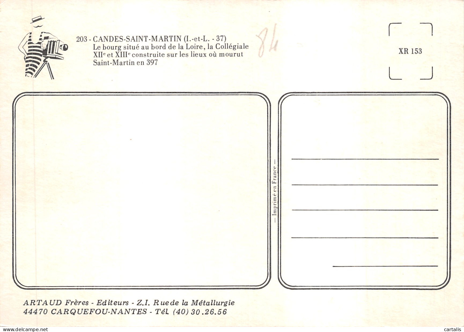 84-CANDES SAINT MARTIN-N 605-C/0361 - Autres & Non Classés