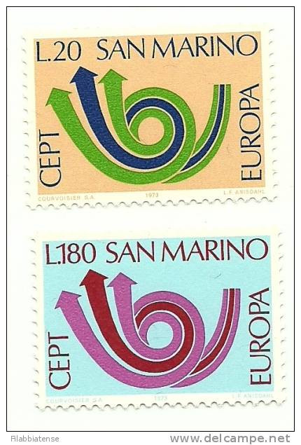 1973 - San Marino 878/79 Europa     +++++++ - Ungebraucht