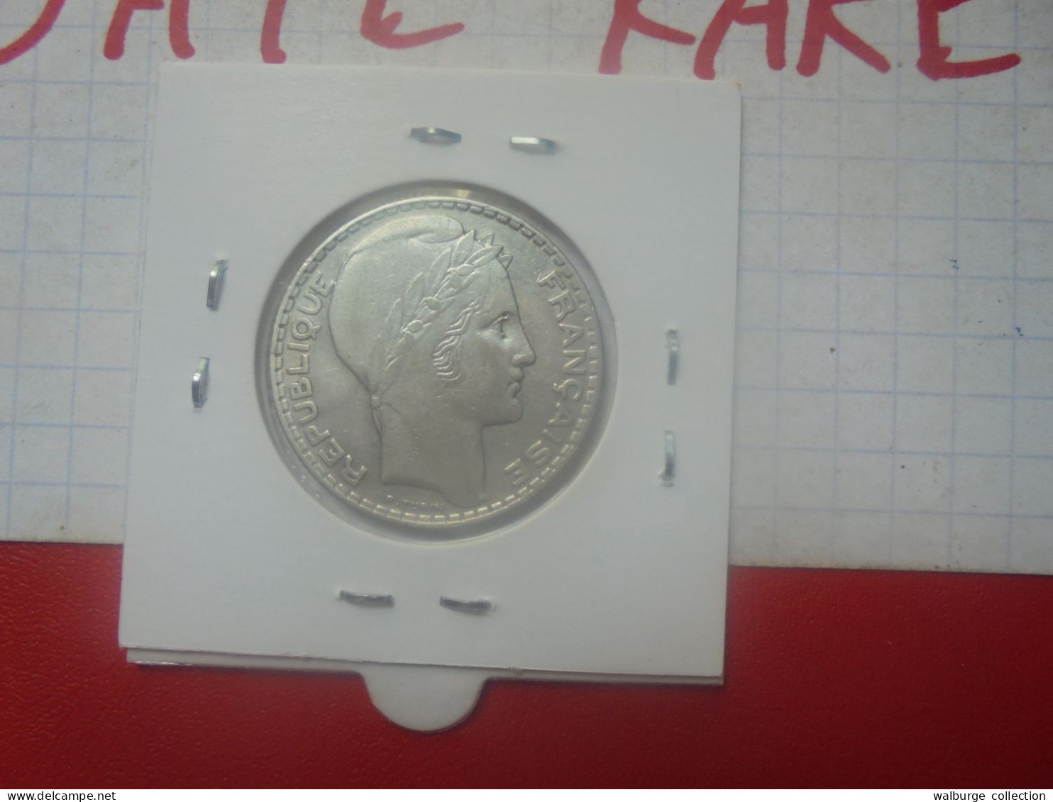 +++RARE+++FRANCE 10 FRANCS 1937 ARGENT+++(A.2) - 10 Francs