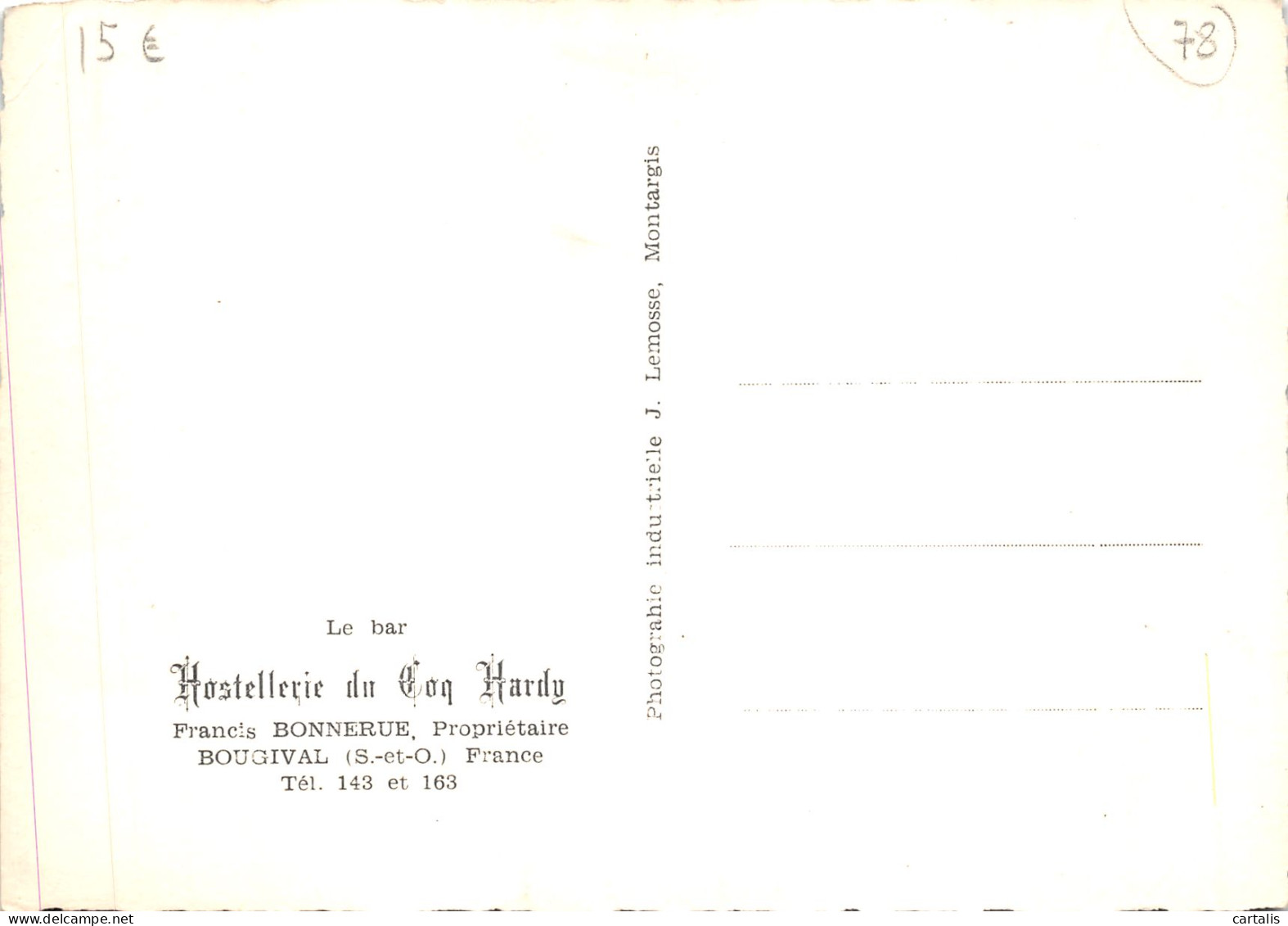 78-BOUGIVAL-HOSTELLERIE DU COQ HARDY-N 605-C/0271 - Bougival