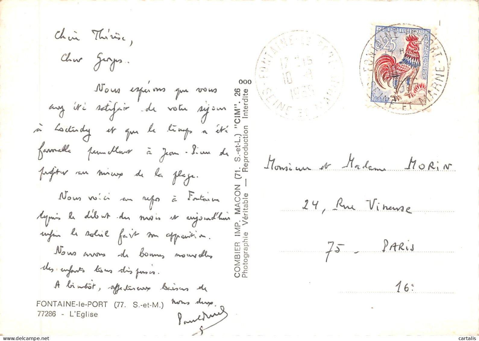 77-FONTAINE LE PORT-N 605-C/0001 - Other & Unclassified