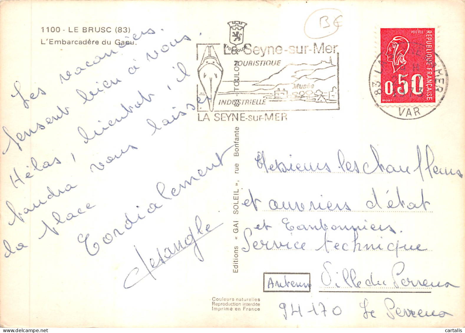83-LE BRUSC SUR MER-N 605-B/0097 - Other & Unclassified
