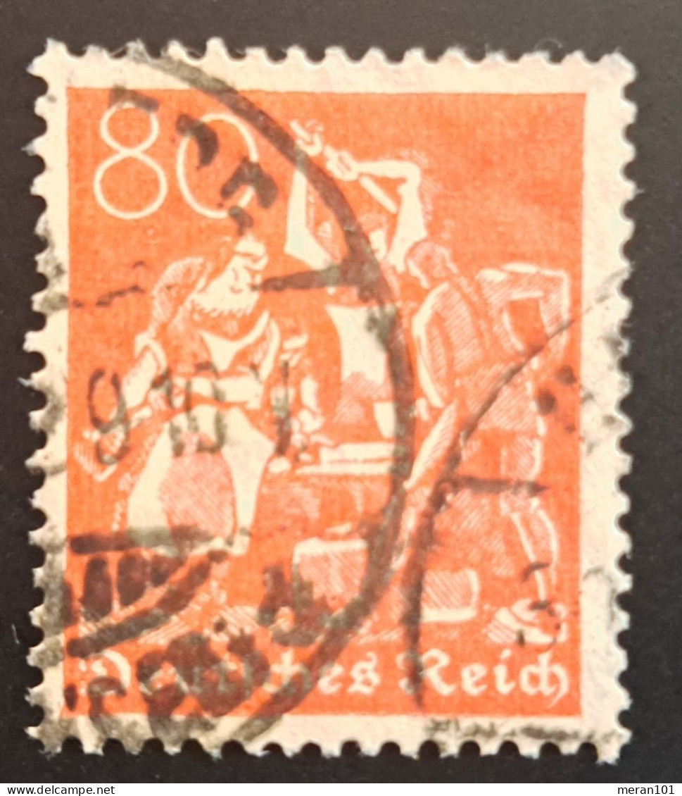 Deutsches Reich 1921, Mi 186, Gestempelt, Geprüft - Oblitérés