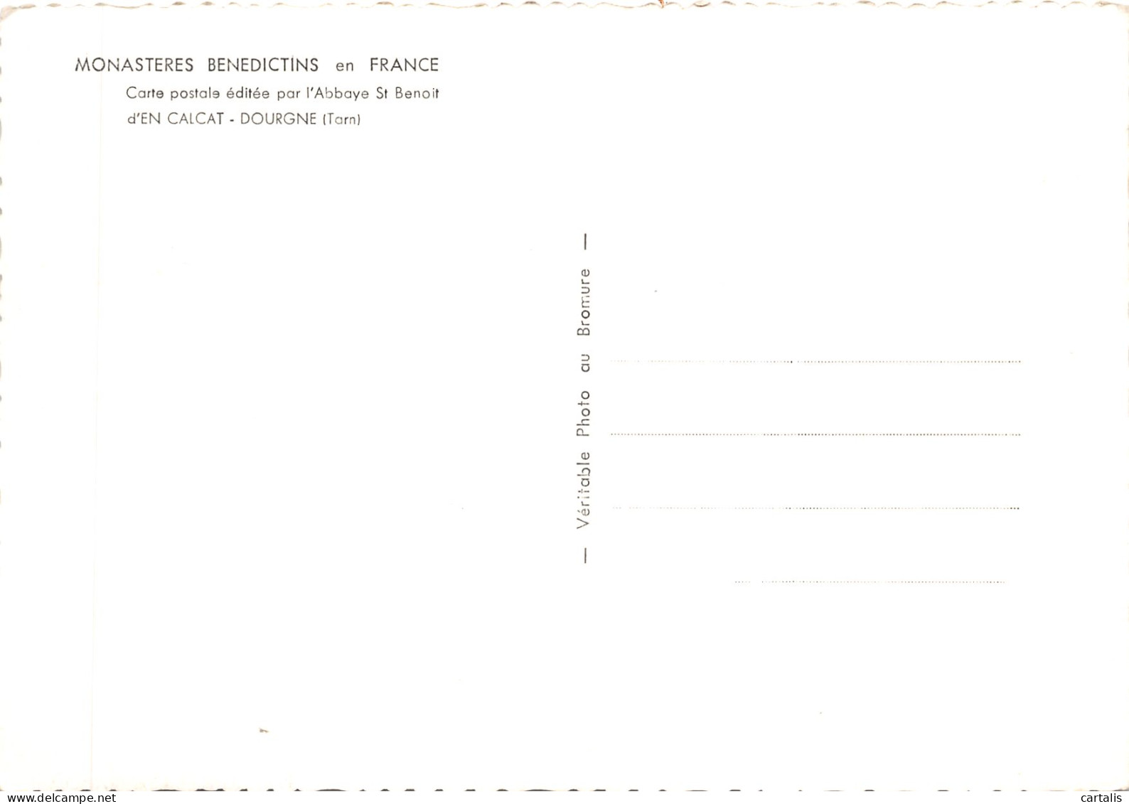 TH-RELIGION-BENEDICTINS-N 605-A/0237 - Autres & Non Classés